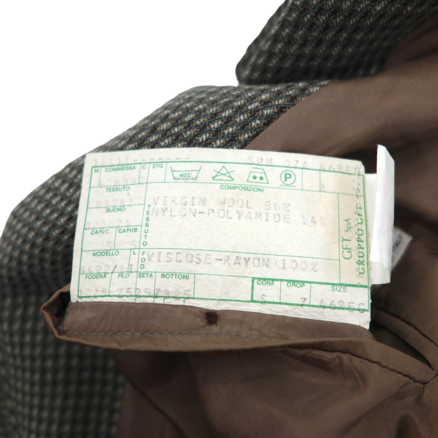 GIORGIO ARMANI LE COLLEZIONI イタリア製 2B テーラードジャケット S カーキ ウール