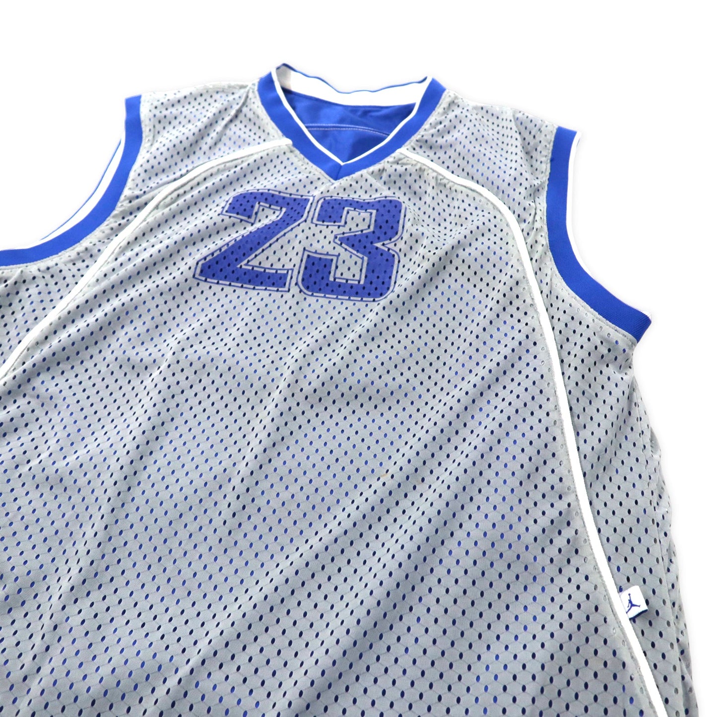 JORDAN BRAND ( NIKE ) リバーシブル ゲームシャツ バスケ タンクトップ XL ブルー グレー ポリエステル ナンバリング 23 エアジョーダン