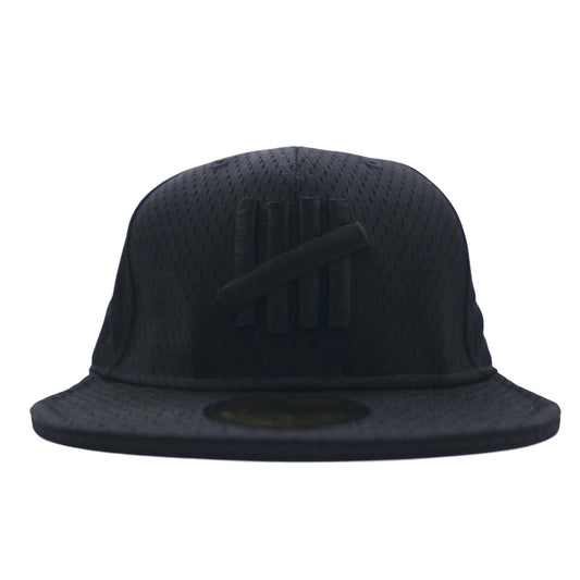 UNDEFEATED ×  NEWERA ベースボールキャップ 59.6cm ブラック メッシュ ポリエステル ロゴ刺繍