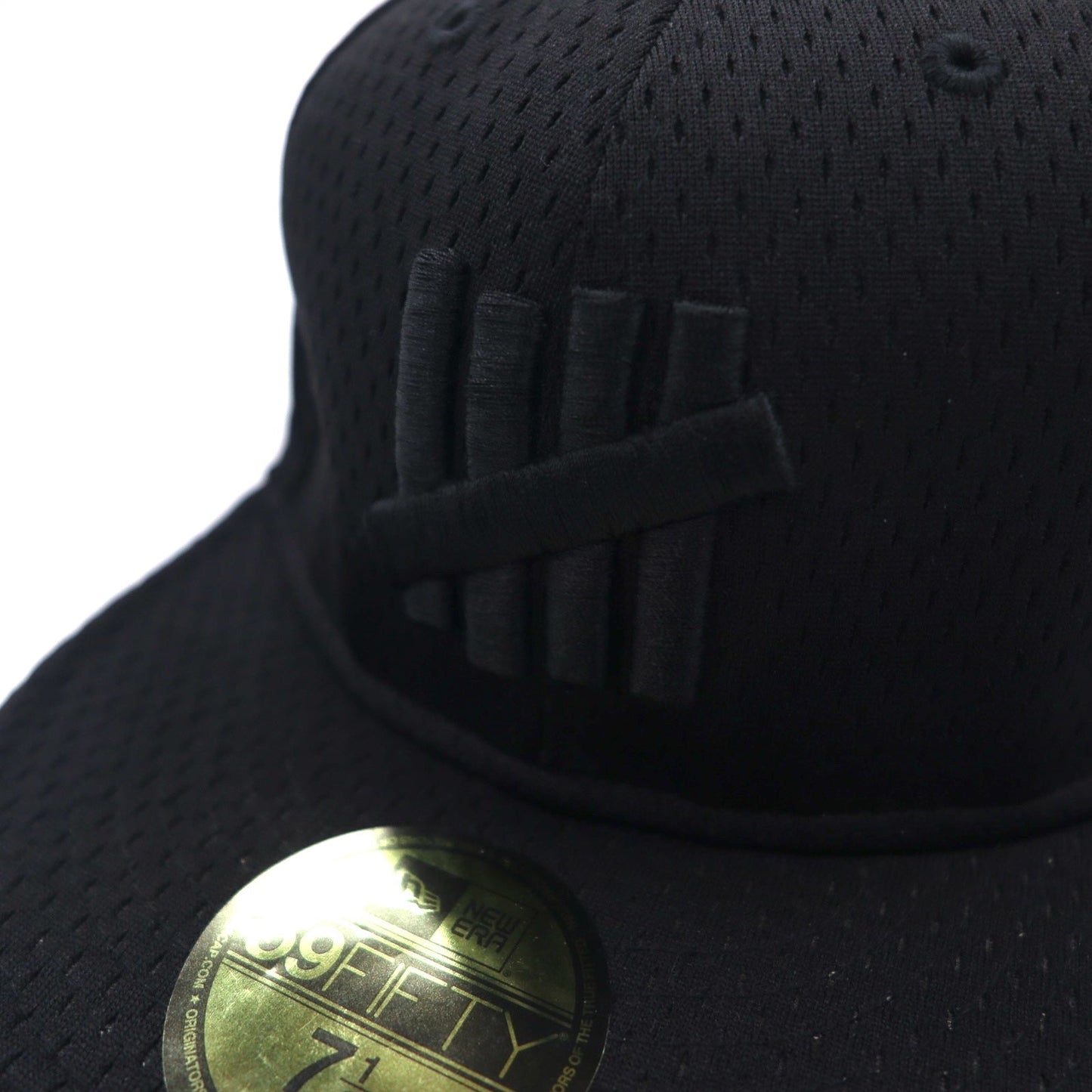 UNDEFEATED ×  NEWERA ベースボールキャップ 59.6cm ブラック メッシュ ポリエステル ロゴ刺繍