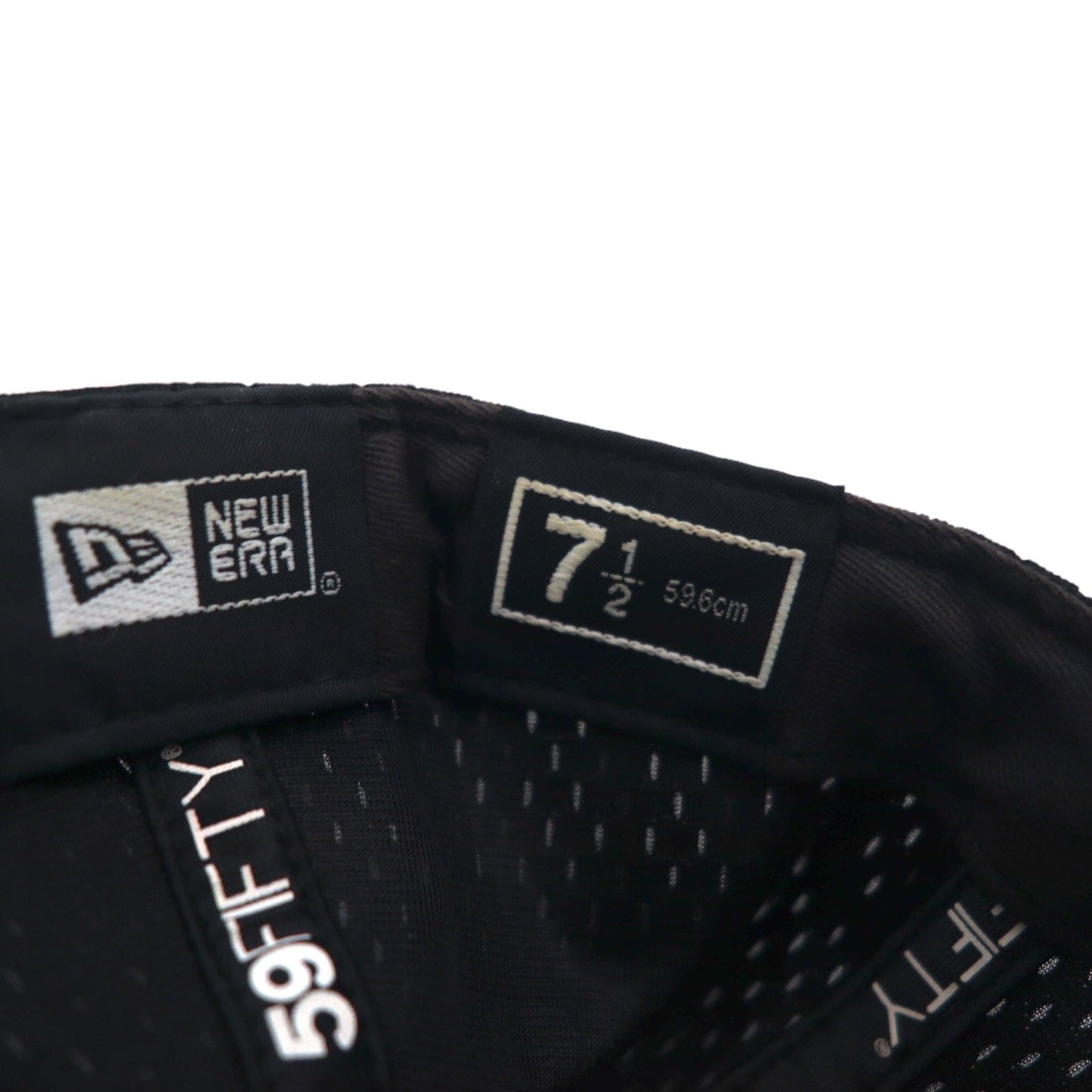 UNDEFEATED ×  NEWERA ベースボールキャップ 59.6cm ブラック メッシュ ポリエステル ロゴ刺繍