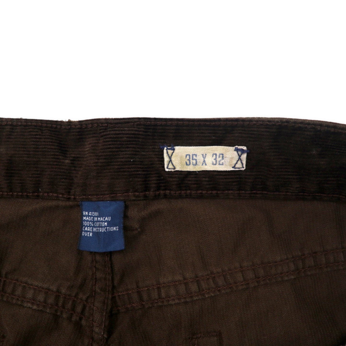 POLO RALPH LAUREN コーデュロイパンツ 35 ブラウン コットン ジッパーフライ