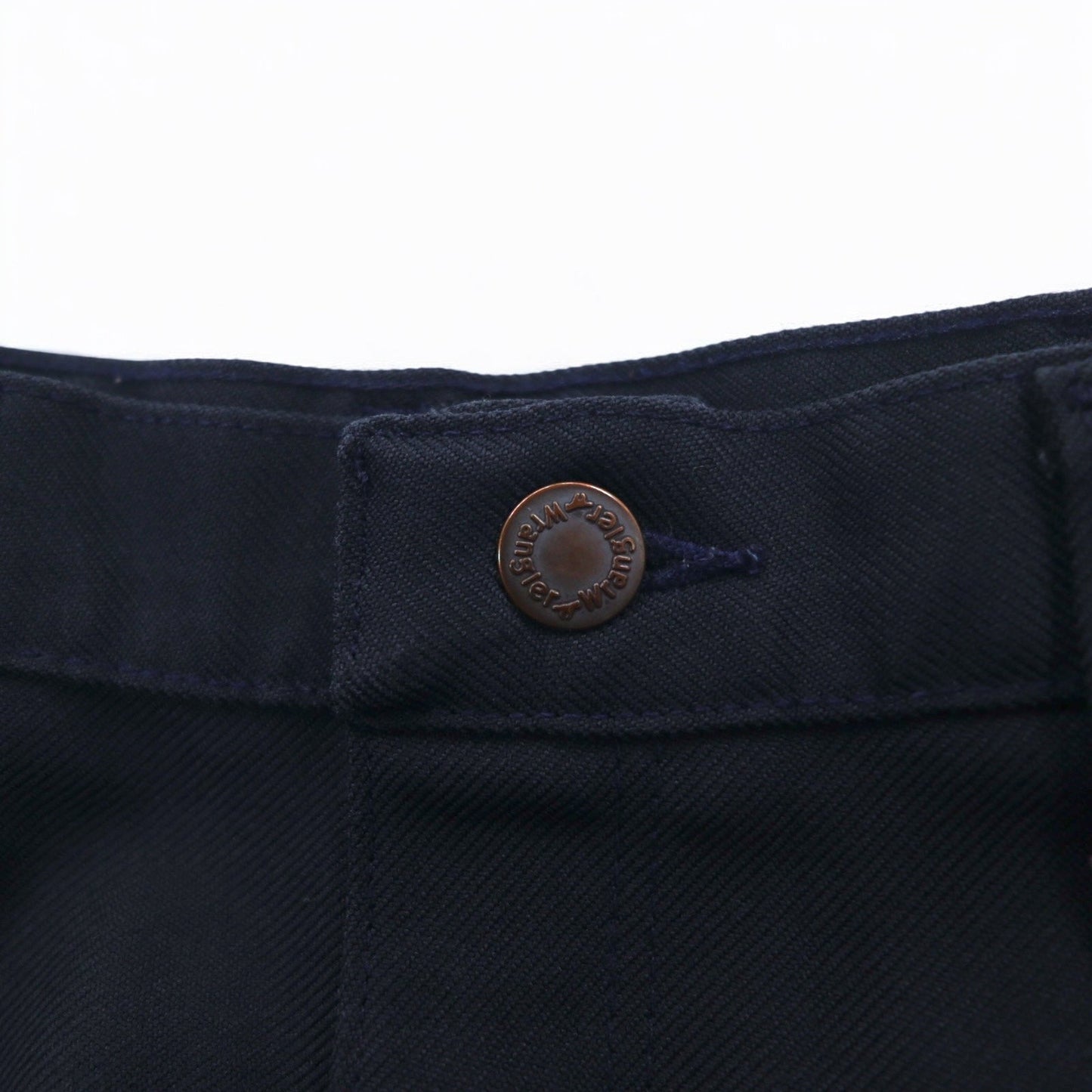 Wrangler USA製 70年代 ランチャー ドレス ブーツカット パンツ M ネイビー センタープレス 42TALONジップ 82682NV