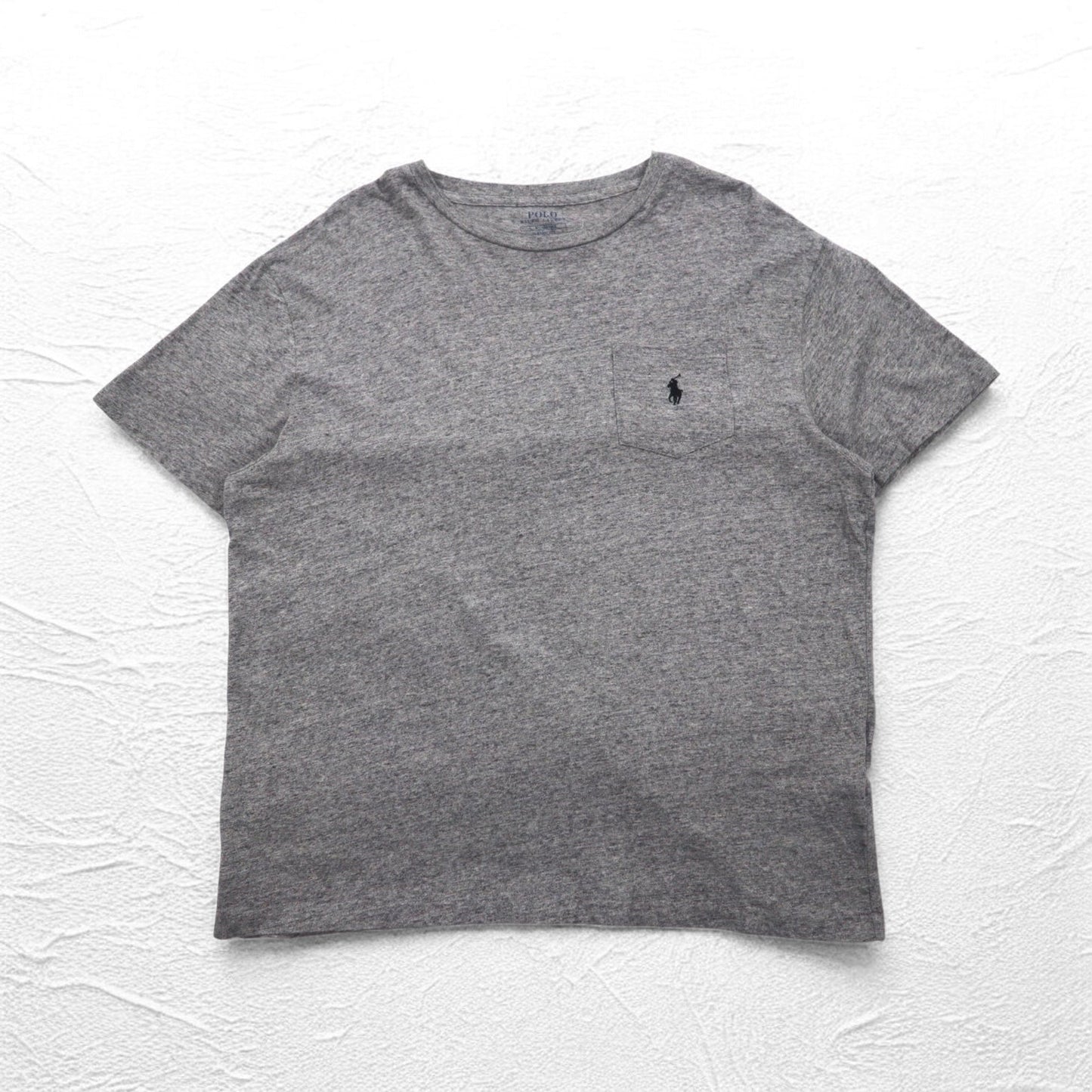 POLO RALPH LAUREN クラシックフィット ポケット Tシャツ ポケT L グレー スモールポニー刺繍