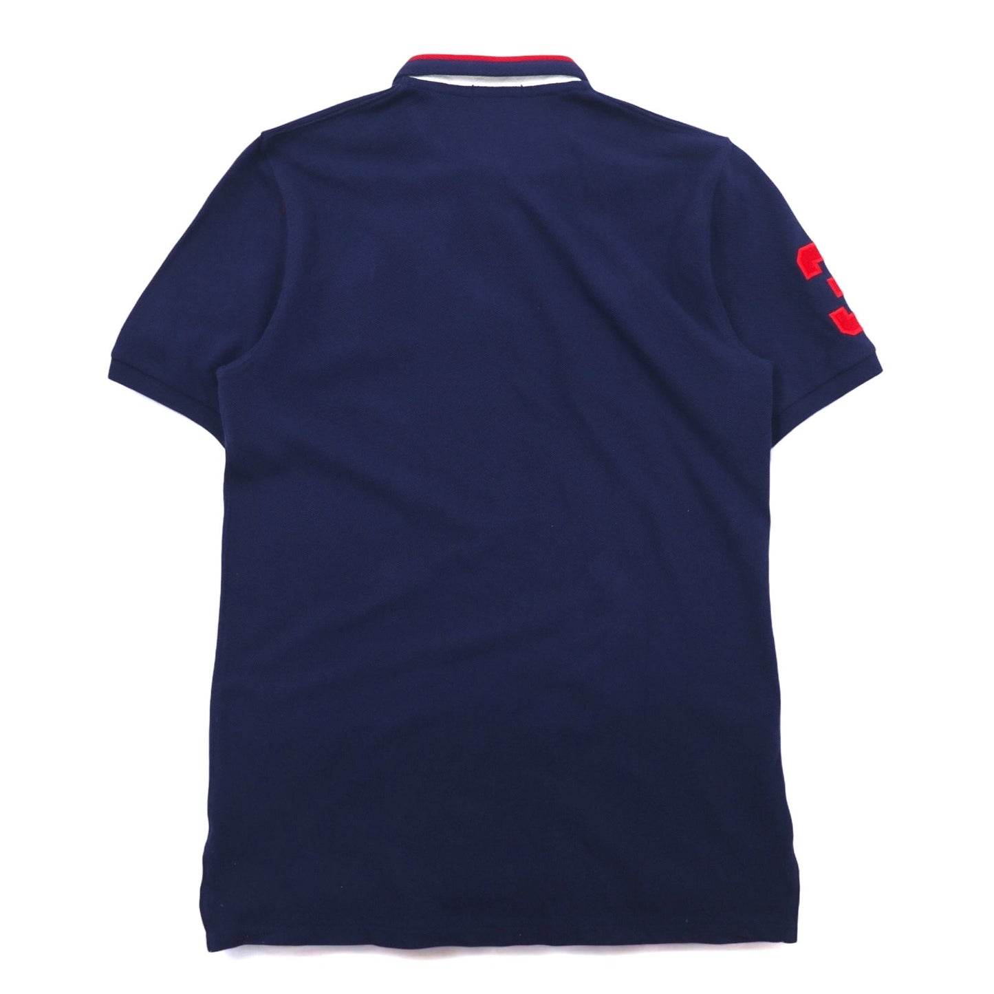 Polo by Ralph Lauren ビッグポニー ポロシャツ XL ネイビー コットン 鹿の子 星条旗 グアテマラ製 未使用品