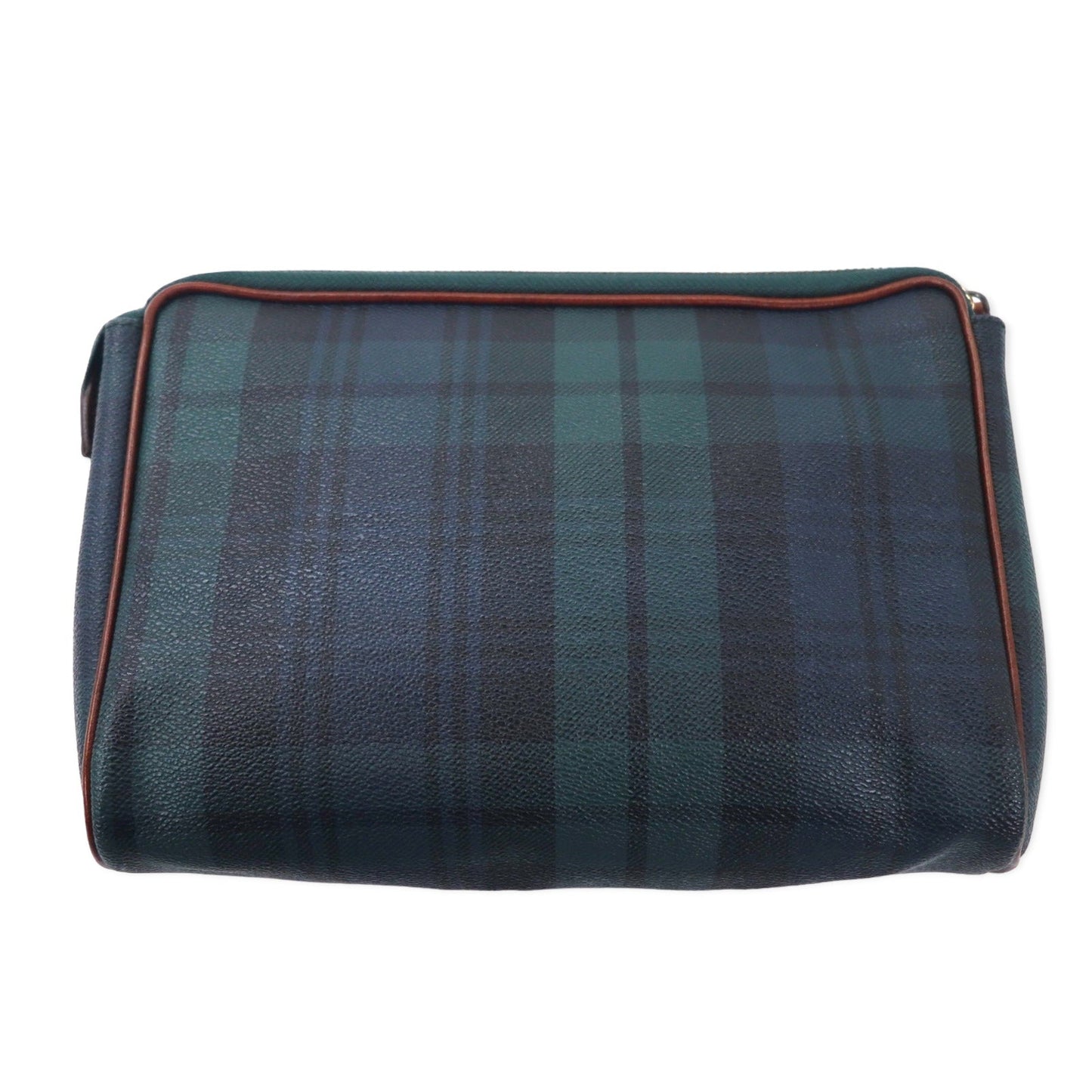 POLO RALPH LAUREN ブラックウォッチ セカンドバッグ ポーチ グリーン チェック PVC