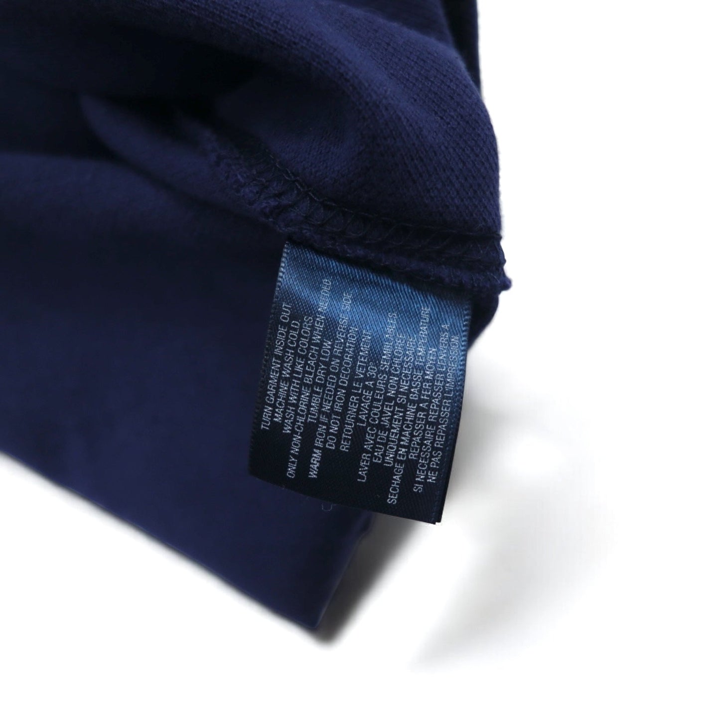 Polo by Ralph Lauren ビッグポニー ポロシャツ XL ネイビー コットン 鹿の子 星条旗 グアテマラ製 未使用品