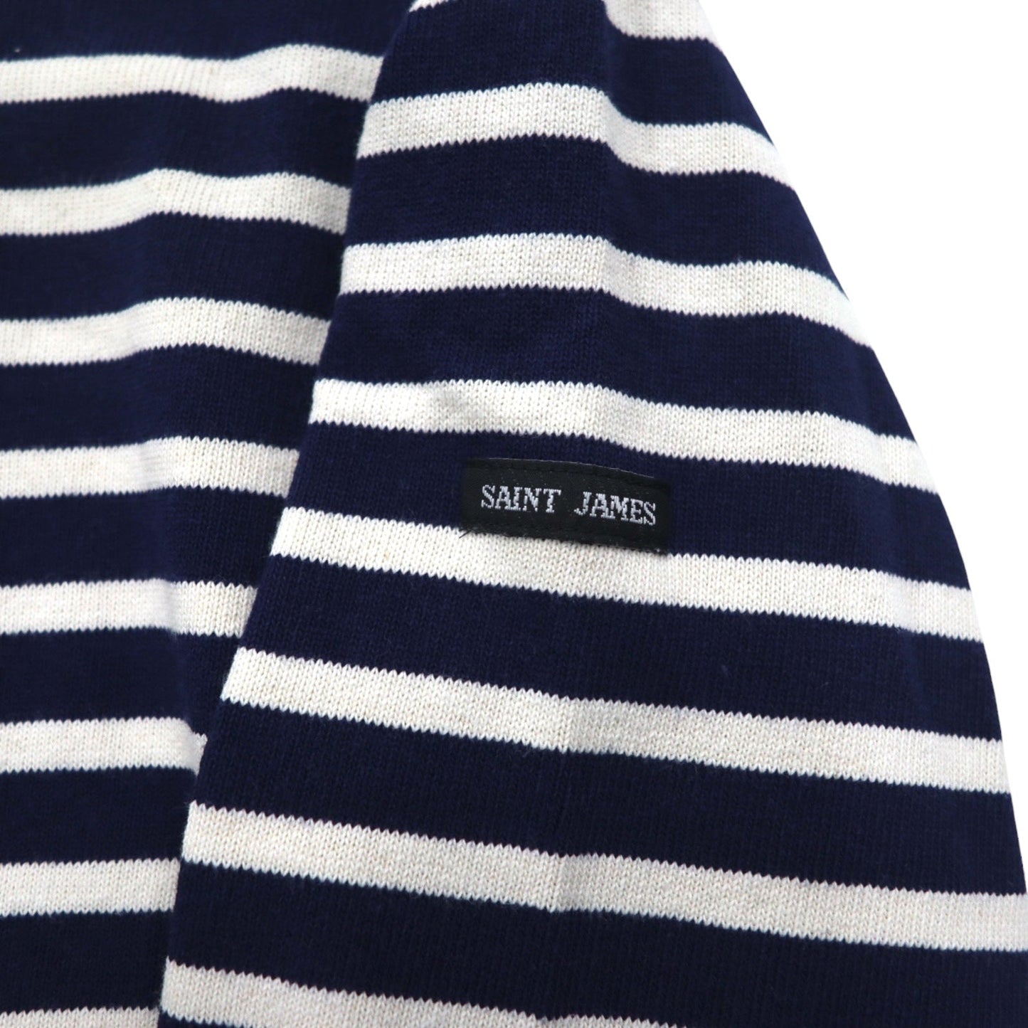 SAINT JAMES L'ATELIER フランス製 バスクシャツ ボートネック L ホワイト ネイビー ボーダー