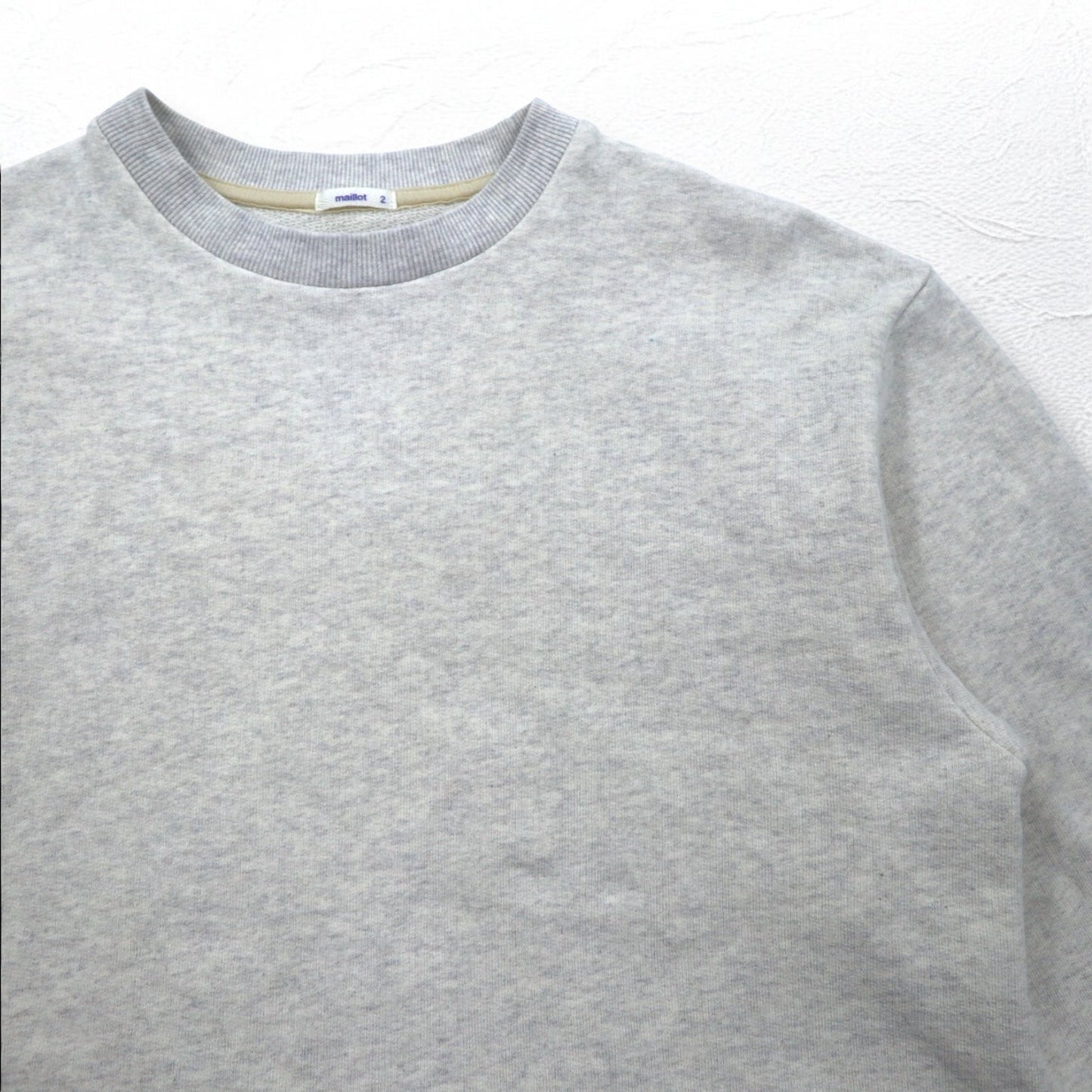 maillot アメリカン ドライ クルーネック スウェット American Dry Sweat Crew Neck Trainer M グレー コットン 日本製