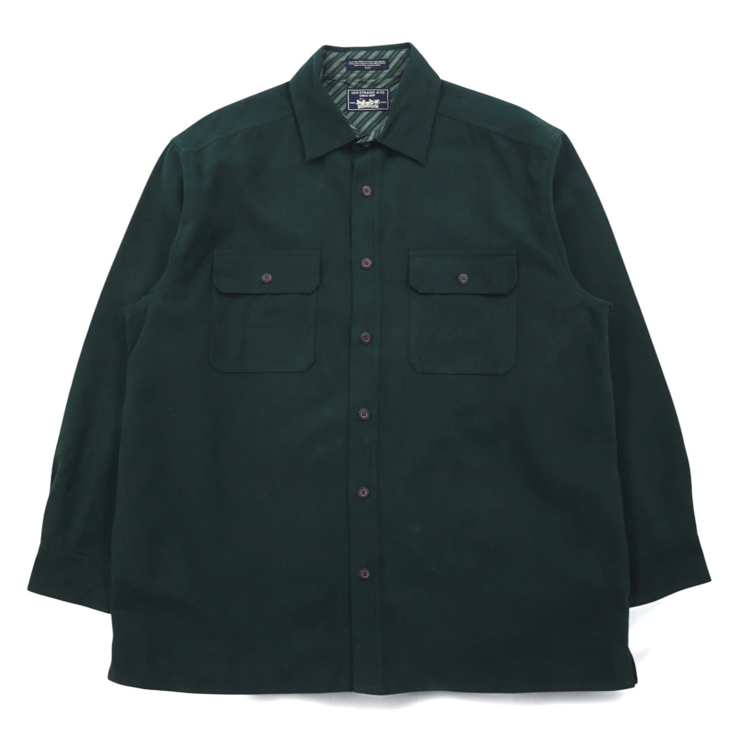 Levi's モールスキン ワークシャツ ジャケット L モスグリーン コットン