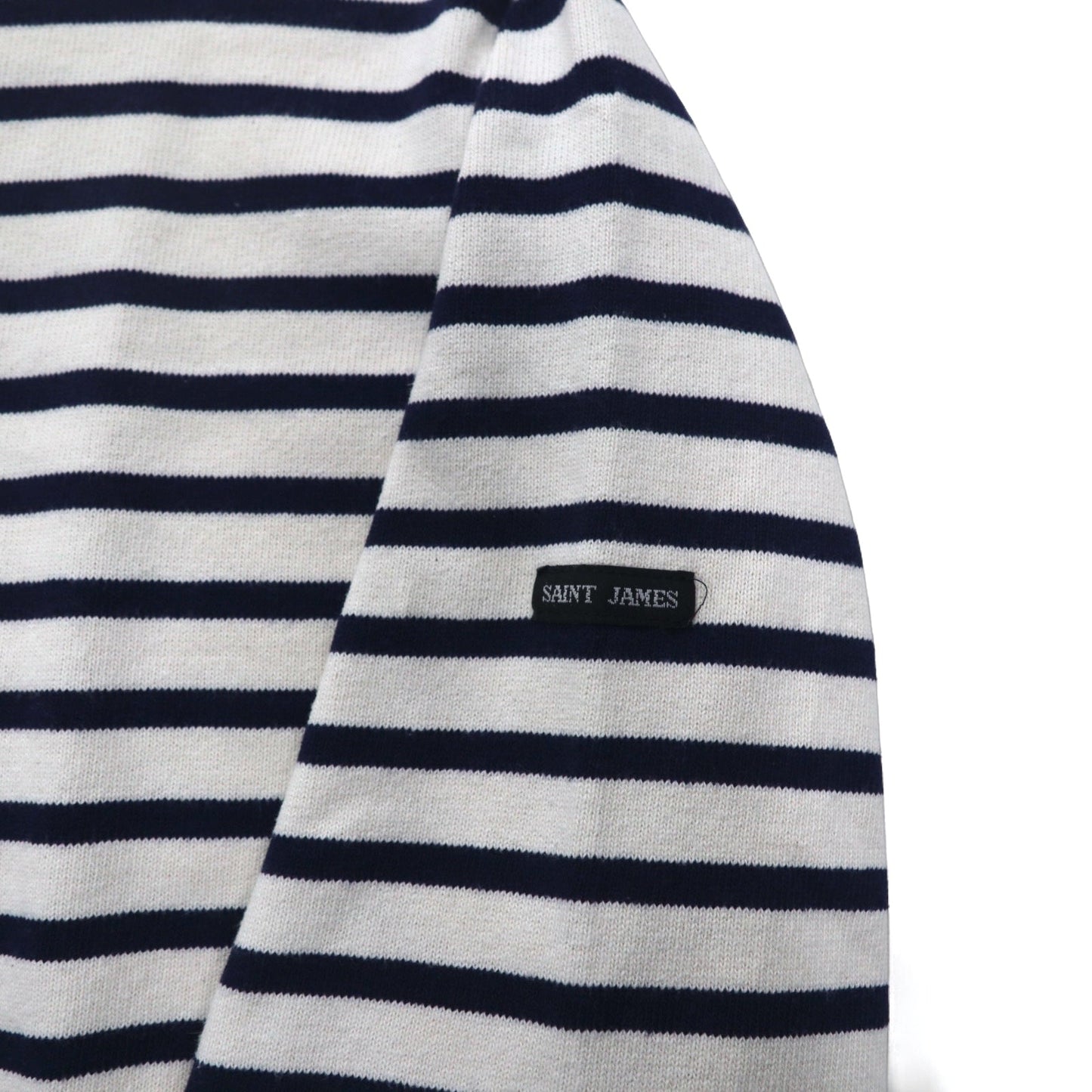 SAINT JAMES L'ATELIER フランス製 バスクシャツ ボートネック L ホワイト ネイビー ボーダー
