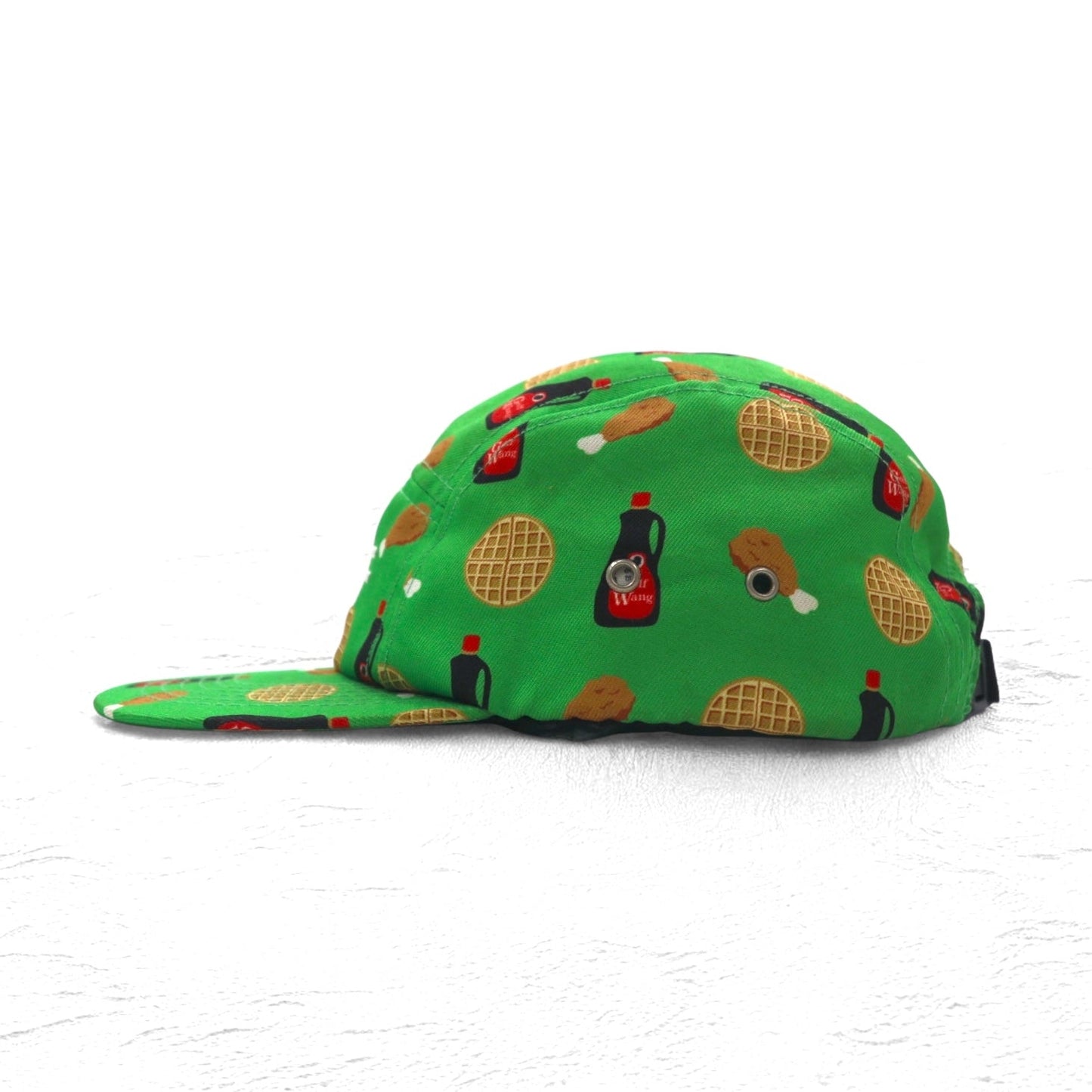 GOLF WANG ジェットキャップ FREE ベルト グリーン 総柄 チキン ワッフル Chicken and Waffle Camp Hat!