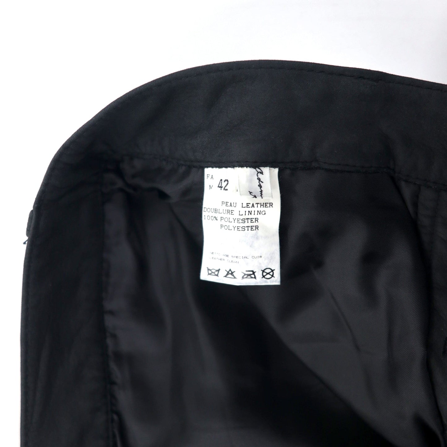 adam et rope ヌバックレザーパンツ 42 ブラック