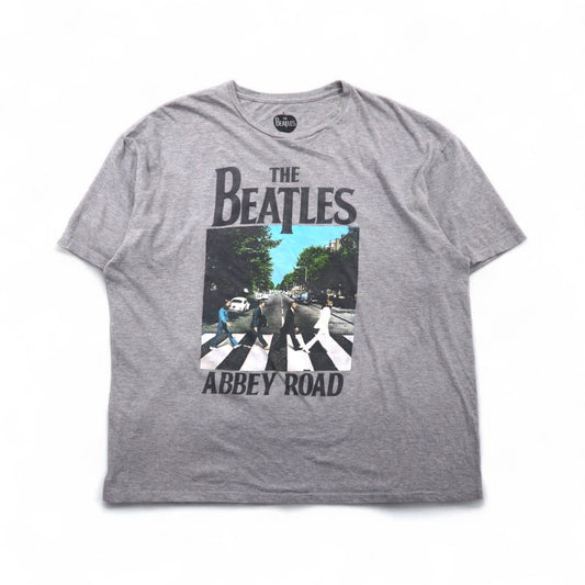 THE BEATLES ビートルズ オフィシャル ロック バンド Tシャツ 3XL グレー コットン ABBEY ROAD アビーロード