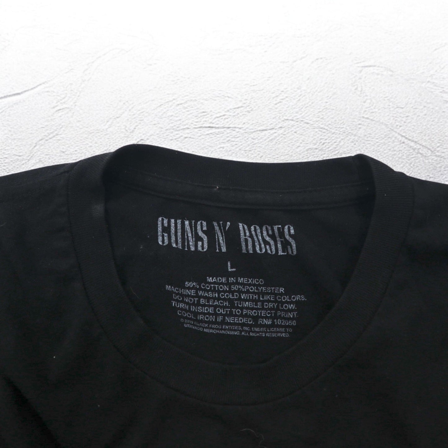 GUNS N' ROSES ガンズアンドローゼス バンド Tシャツ L ブラック コットン メキシコ製
