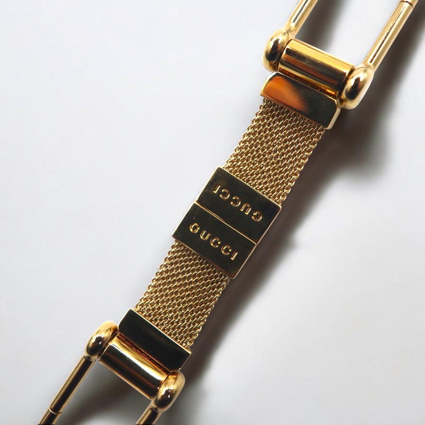 GUCCI イタリア製 セパレート キーホルダー キーリング ゴールド メタル メッシュ