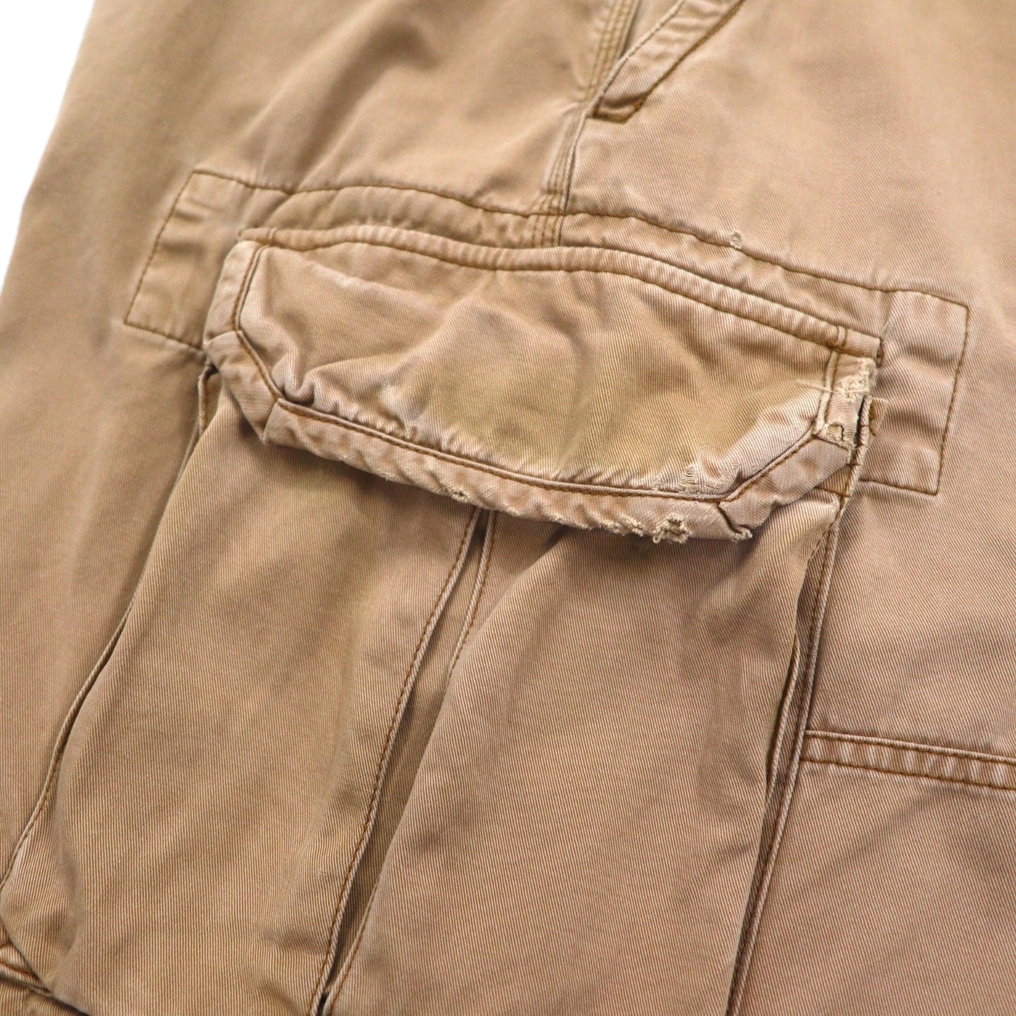 Polo by Ralph Lauren 90年代 ポロチノ バギー ショート カーゴパンツ L ベージュ コットン 膝下丈