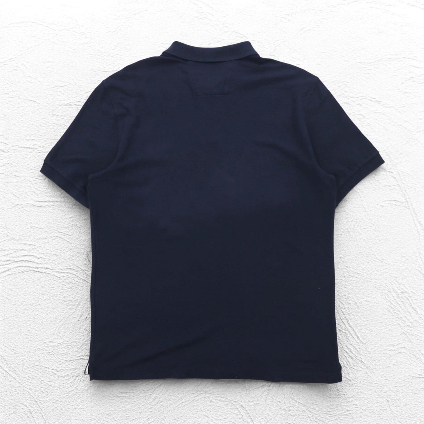 NAUTICA ポロシャツ XL ネイビー コットン 鹿の子 ワンポイントロゴ刺繍