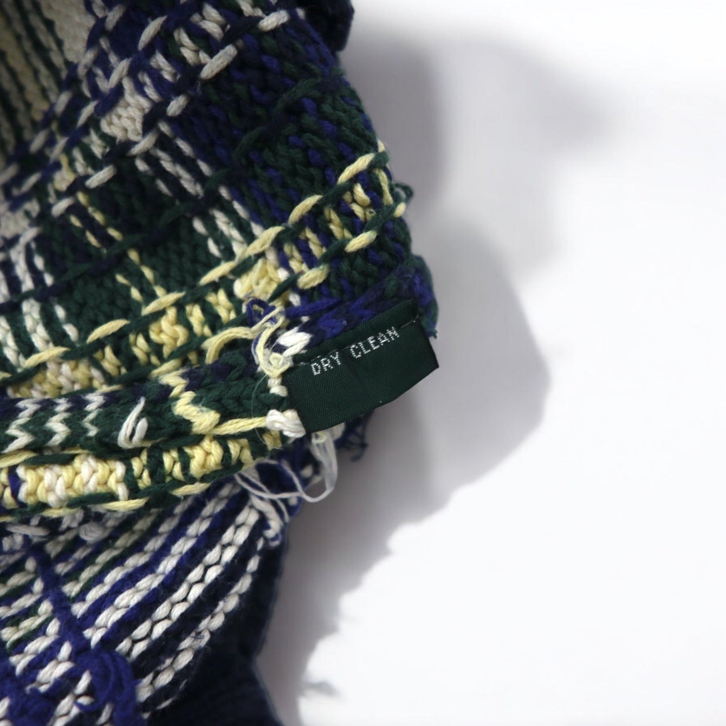 Polo by Ralph Lauren 90年代 コットン ニット セーター L ネイビー タータンチェック