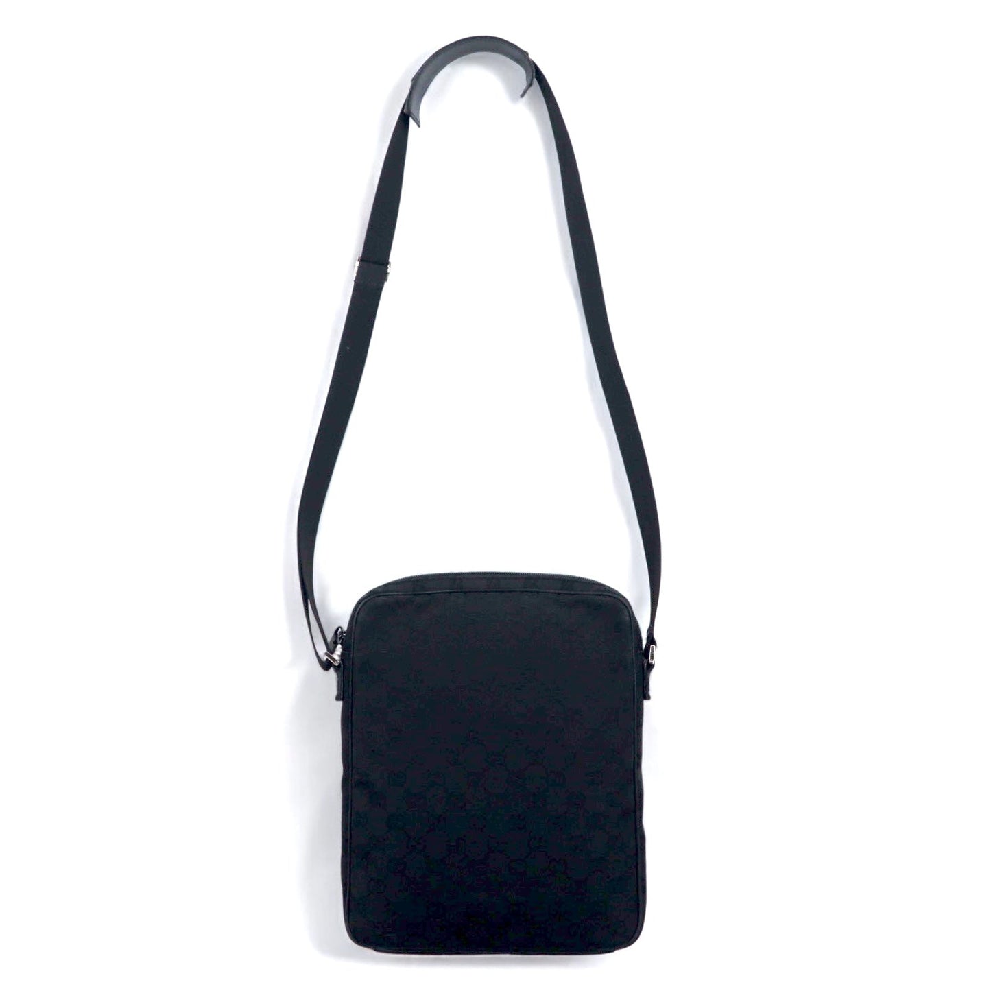 GUCCI イタリア製 GGキャンバス ショルダーバッグ ブラック 92551 002122