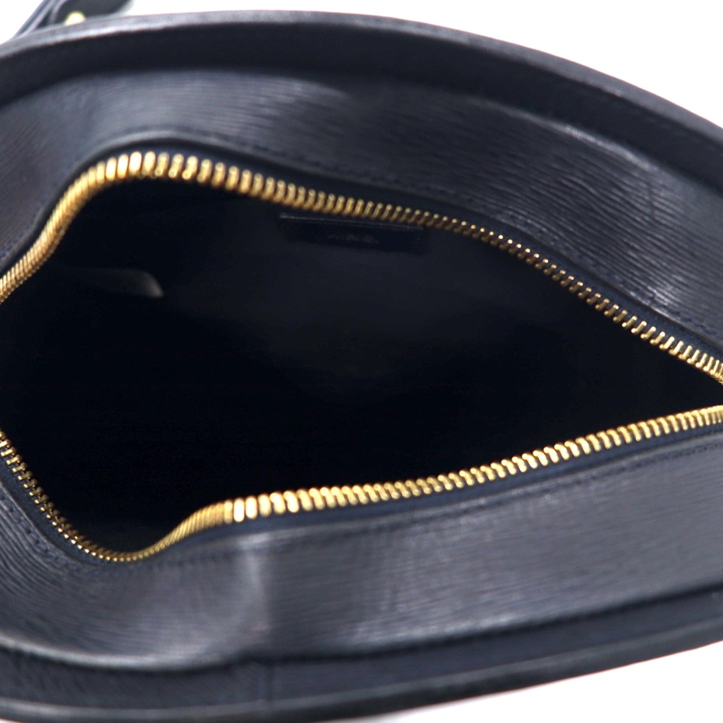 A.P.C. デミルナ ハーフムーン ショルダーバッグ ネイビー Demi Luna レザー 牛革 クロック エンボス ポルトガル製