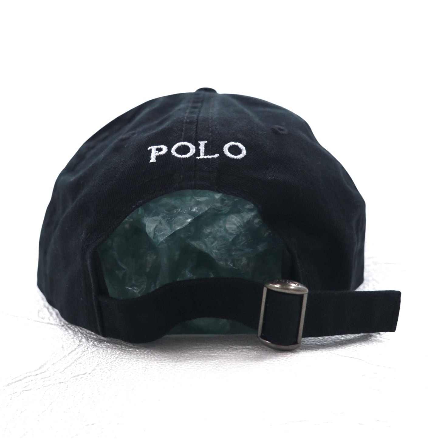 Polo by Ralph Lauren 6パネルキャップ FREE ベルト ブラック コットン スモールポニー刺繍