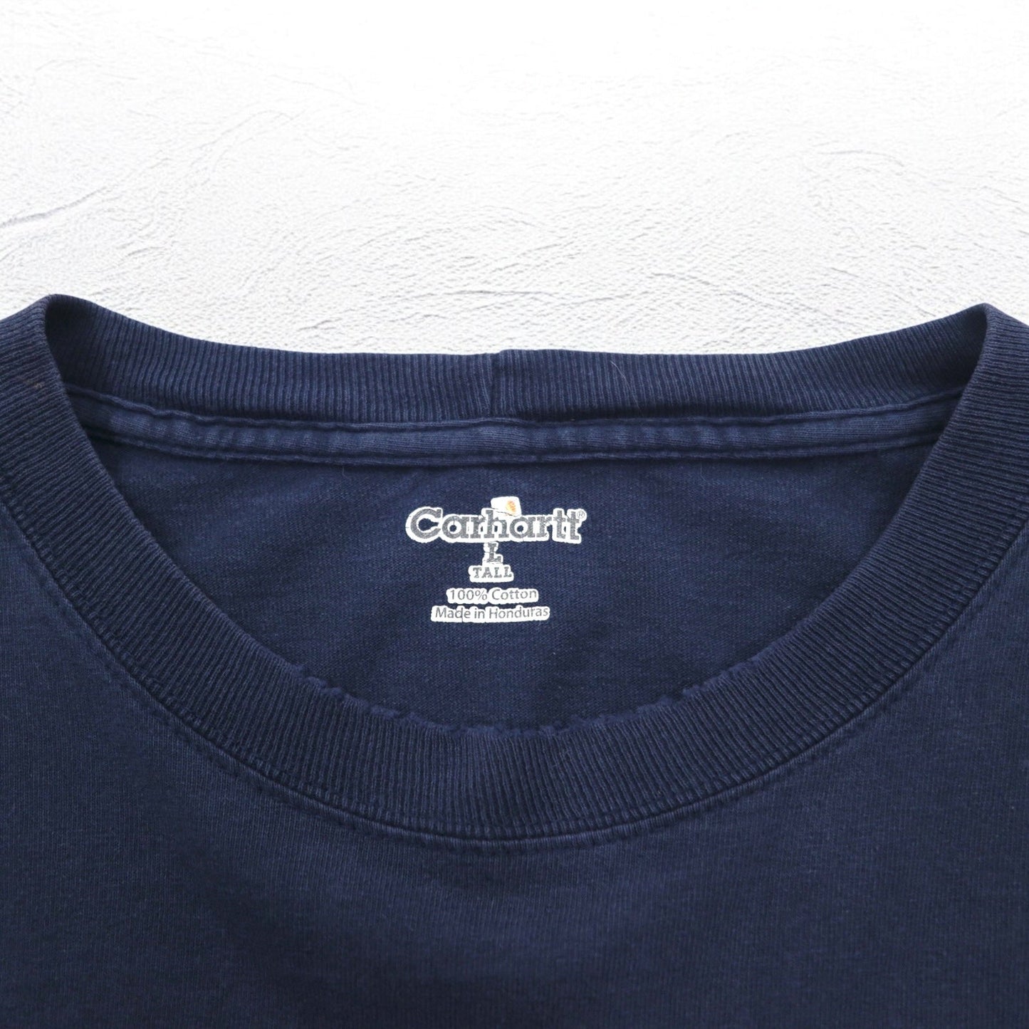 carhartt ロングスリーブ Tシャツ ロンTL ネイビーポケット付き ホンジュラス製