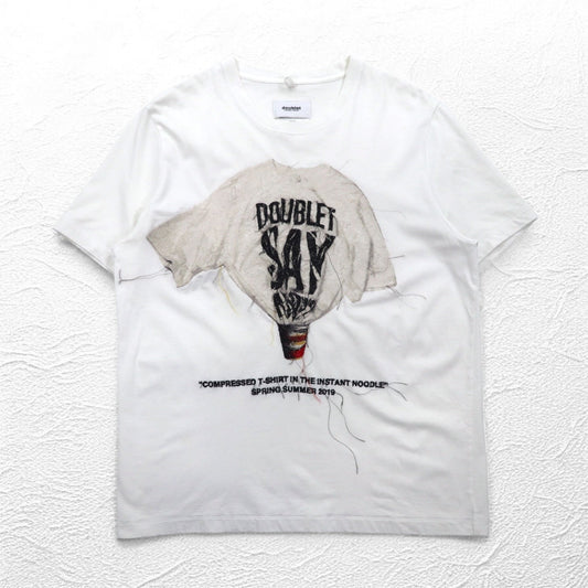 DOUBLET × DOVER STREET MARKET Tシャツ HISTORY T-SHIRT M ホワイト コットン