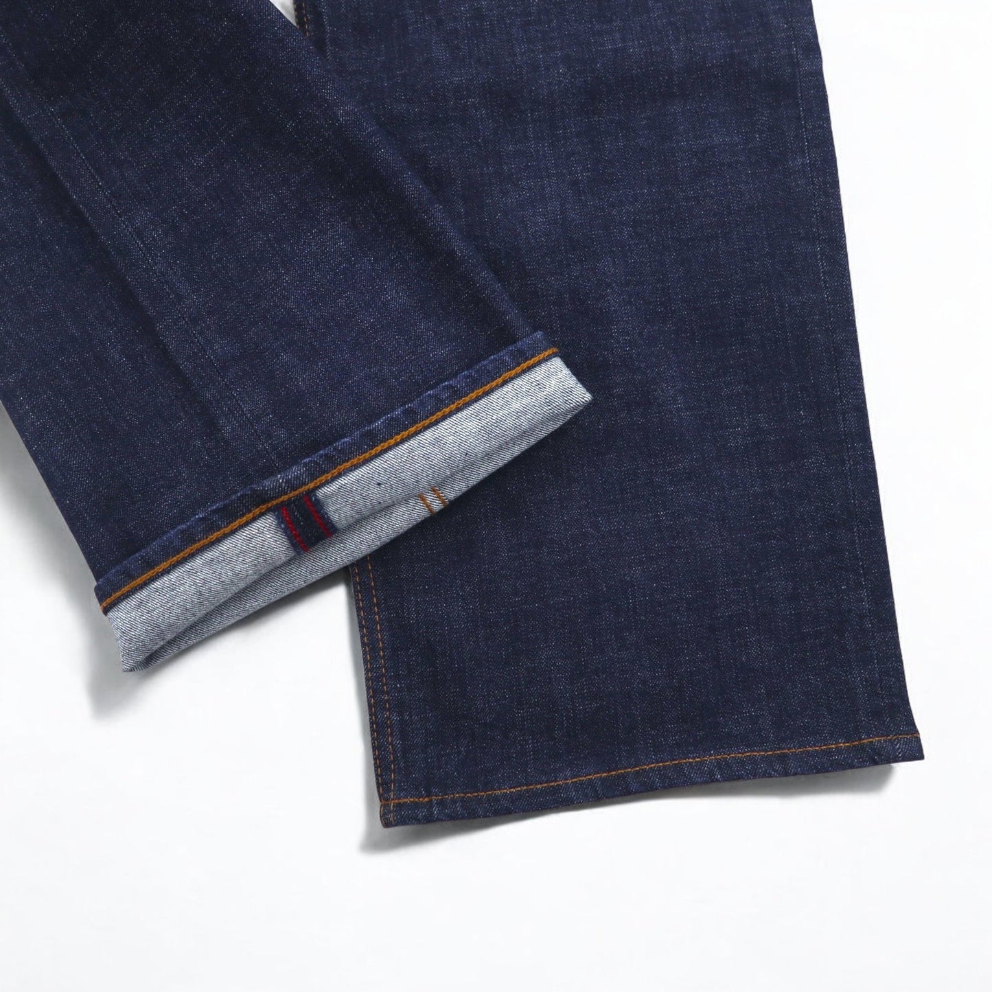 Eddie Bauer リジッド デニムパンツ XL インディゴ ブルー COTTON USA リラックスフィット 未使用品