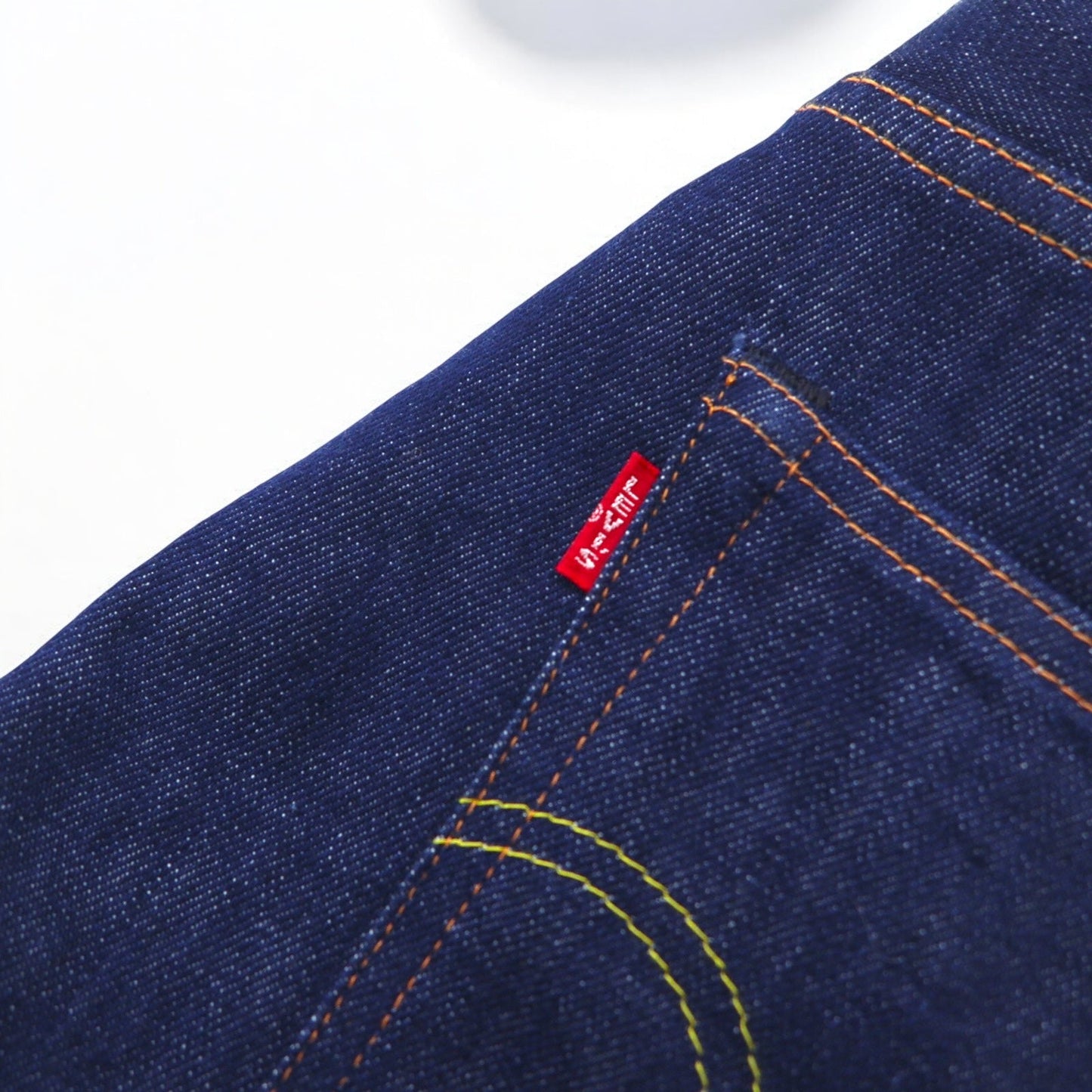 LEVI'S VINTAGE CLOTHING ( LVC ) 701 1950年モデル セルビッジ デニムパンツ リジッド M インディゴ ブルー ビッグE 赤耳 42TALON 50701-0008