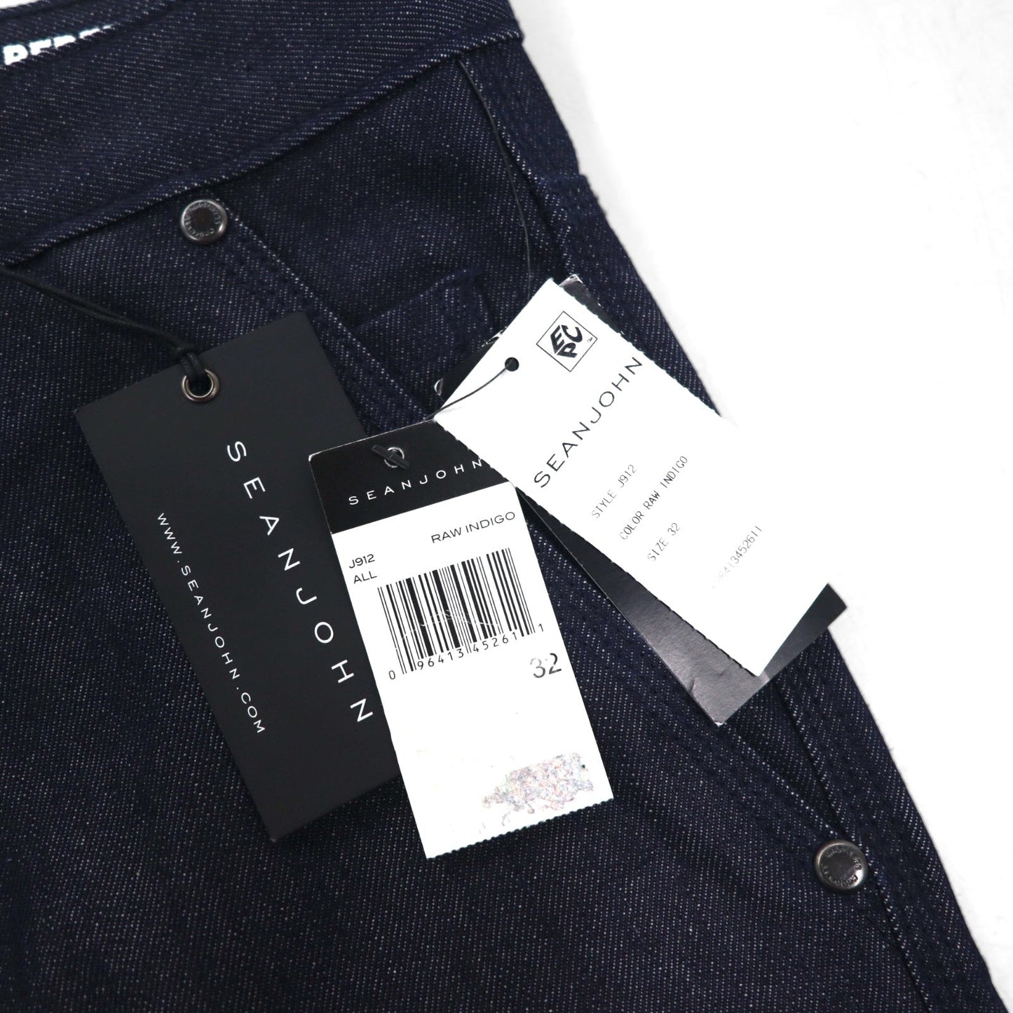 SEAN JOHN リラックス テーパードフィット リジッド デニムパンツ L ダークインディゴ HAMILTON TAPERED 未使用品
