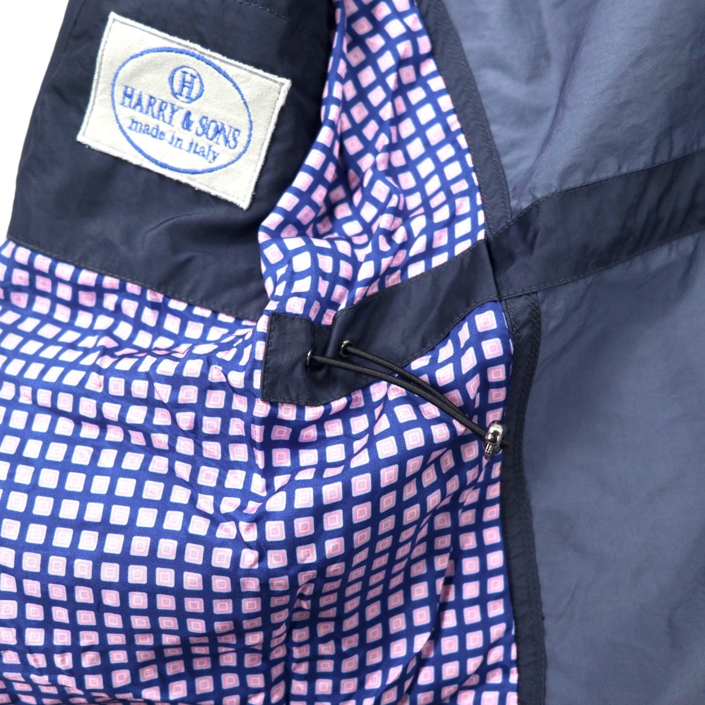 H&S Harry & Sons イタリア製 フィールドジャケット 48 ネイビー ナイロン G5047 未使用品