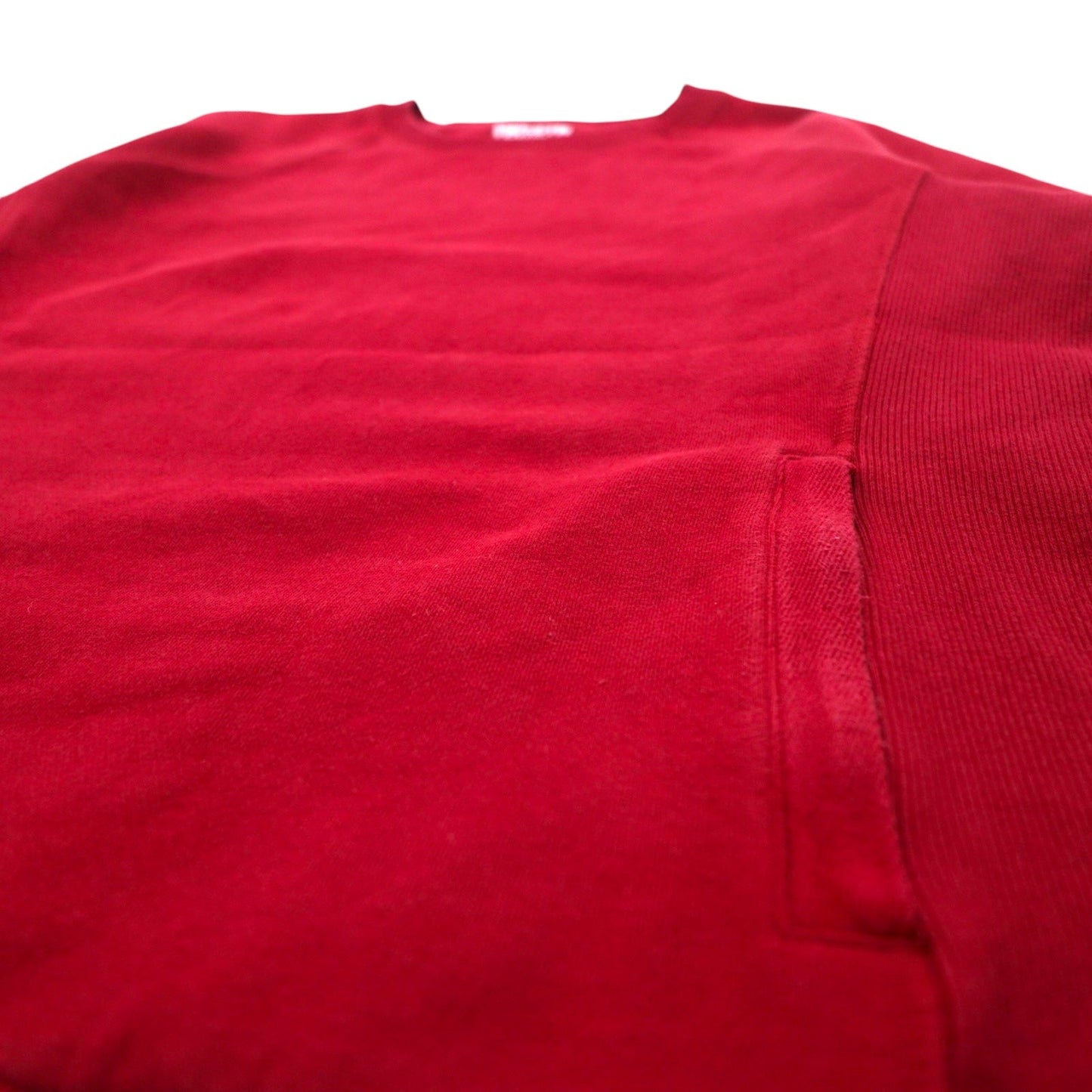 DULUTH TRADING CO リバースウィーブ スウェット L レッド ヘビーウェイト 裏起毛 サイドポケット