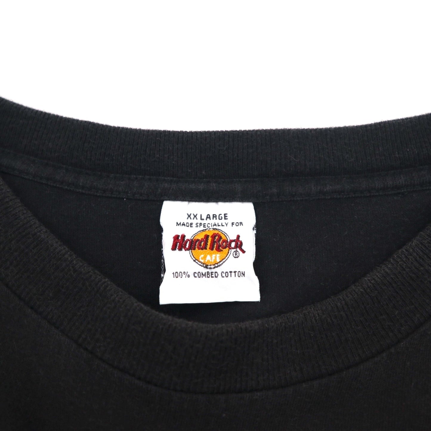 Hard Rock CAFE 90年代 プリント Tシャツ 2XL ブラック コットン ビッグサイズ ROME