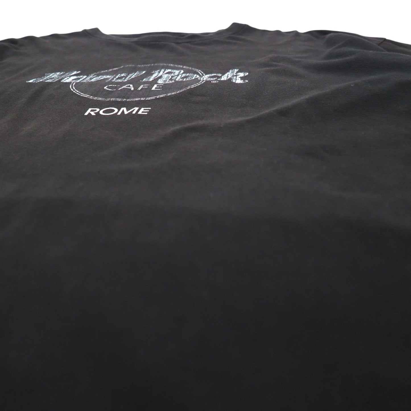 Hard Rock CAFE 90年代 プリント Tシャツ 2XL ブラック コットン ビッグサイズ ROME