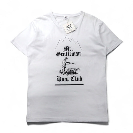 Mr. GENTLEMAN Tシャツ M ホワイト コットン HUNTING MOUNTAIN TEE 未使用品