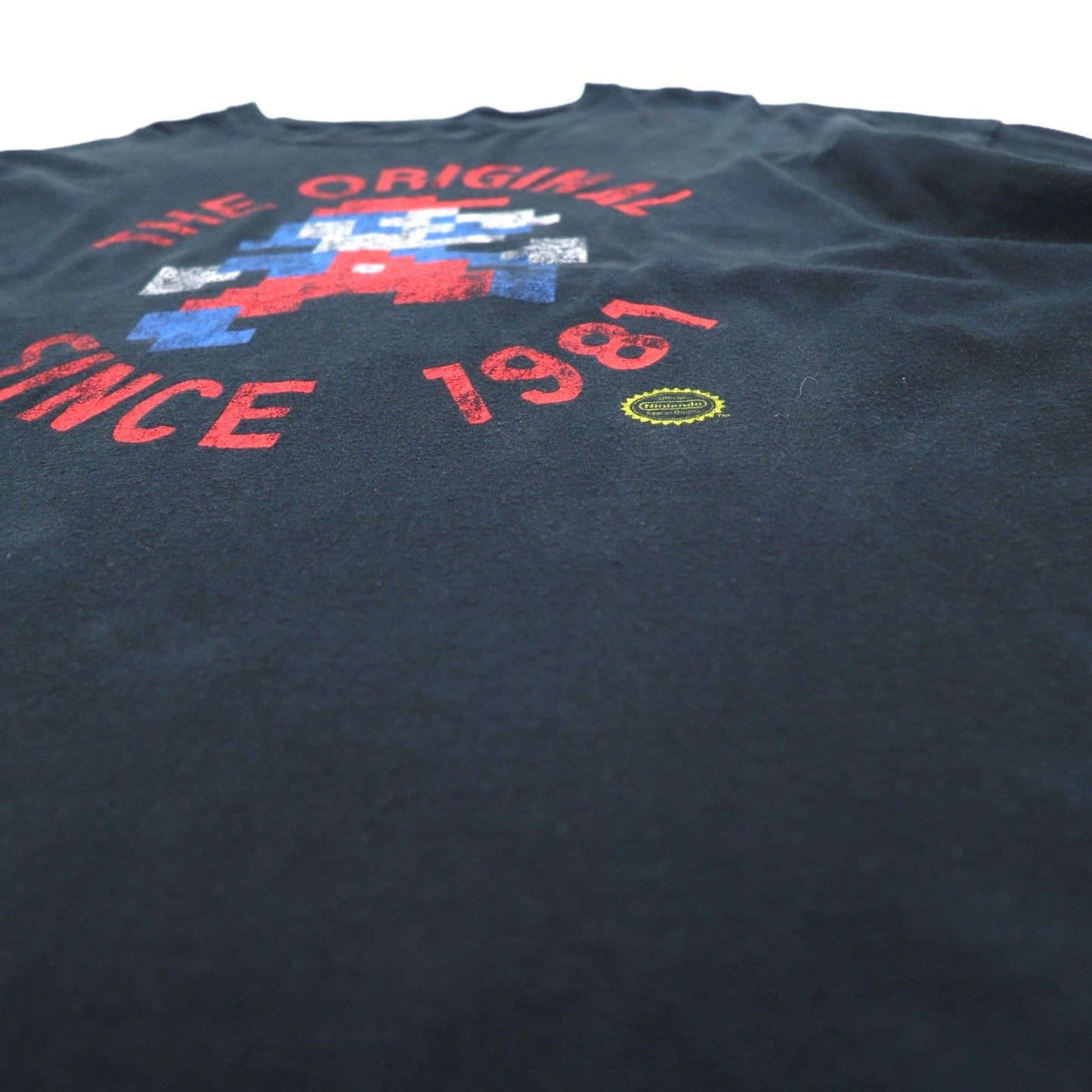 Nintendo 任天堂 オフィシャル THE ORIGINAL SINCE 1981 Tシャツ 2XL ブラック スーパーマリオ キャラクタープリント