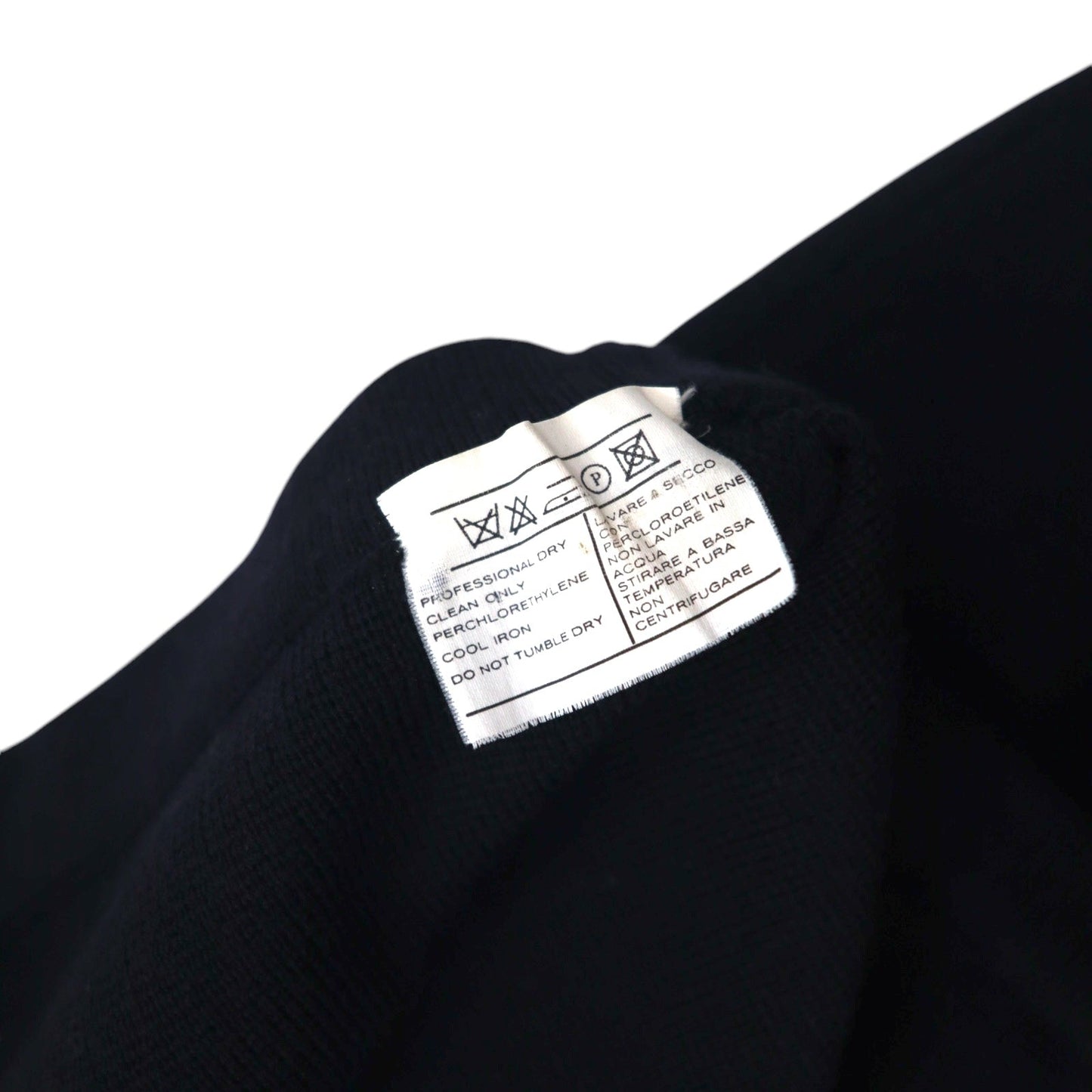 Salvatore Ferragamo イタリア製 オールド ラムウール ニット コクーンスカート S ネイビー 羊毛