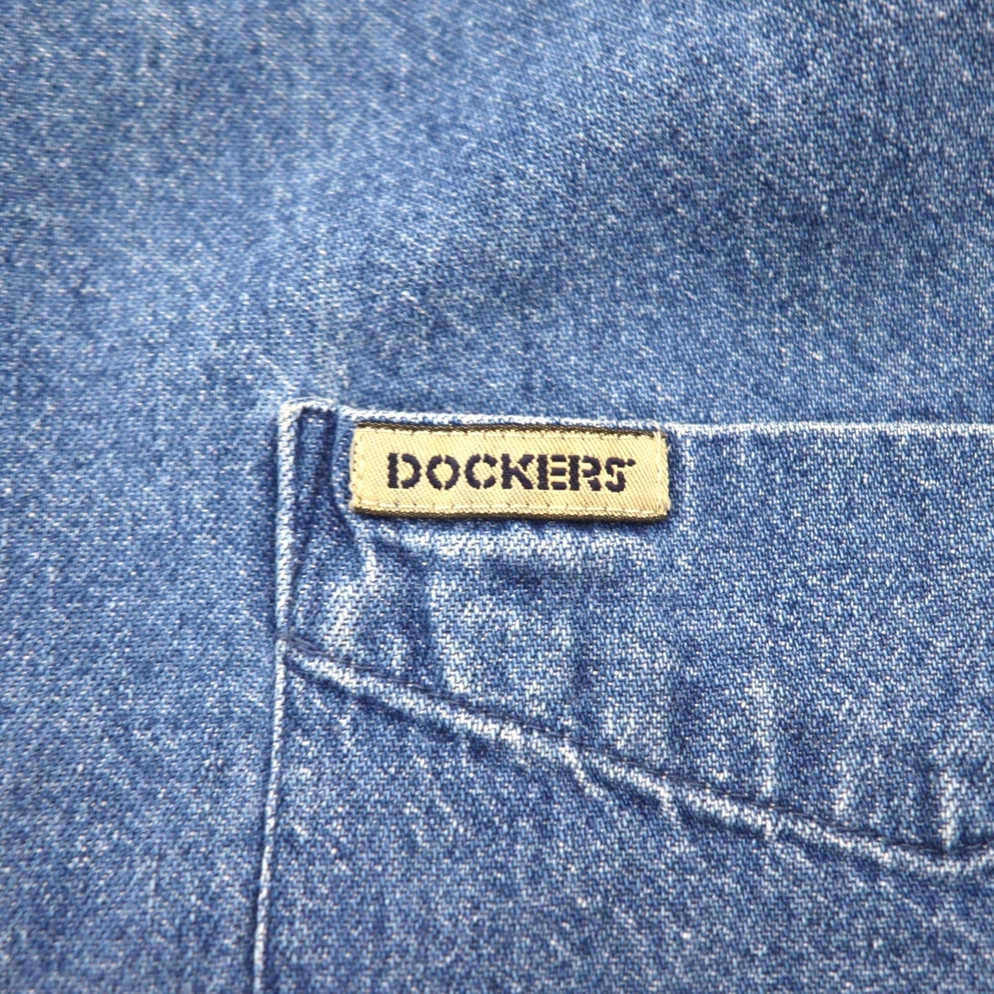 DOCKERS ( Levi's ) 90年代 デニム ボタンダウンシャツ XL インディゴ ブルー Khakiware BASIC DENIM