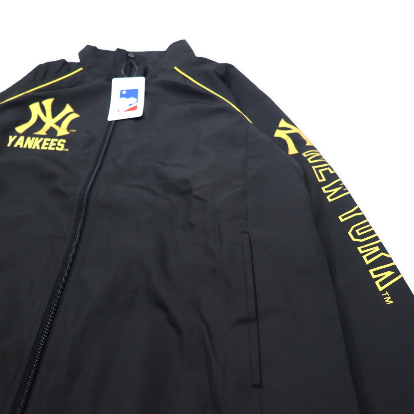 MAJOR LEAGUE BASEBALL MLB ニューヨーク ヤンキース トラックジャケット セットアップ ジャージ L ブラック ポリエステル New York Yankees ロゴプリント 袖ロゴ RELAXING WEAR 未使用品