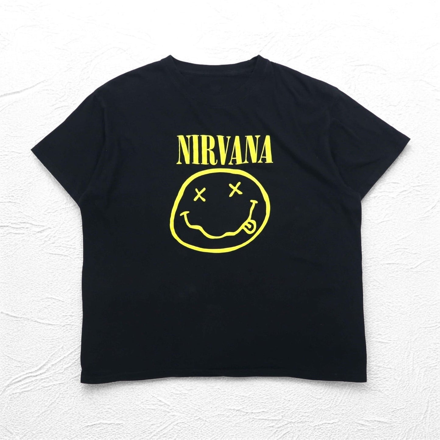 NIRVANA ニルヴァーナ バンド Tシャツ XL ブラック コットン スマイリー