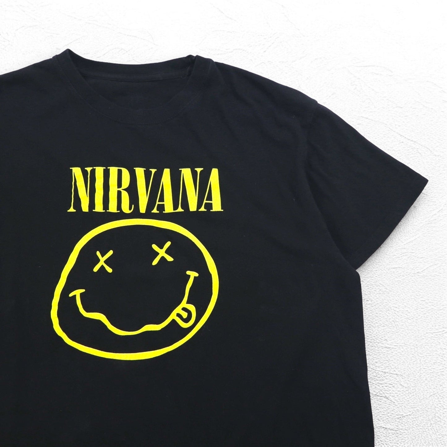 NIRVANA ニルヴァーナ バンド Tシャツ XL ブラック コットン スマイリー