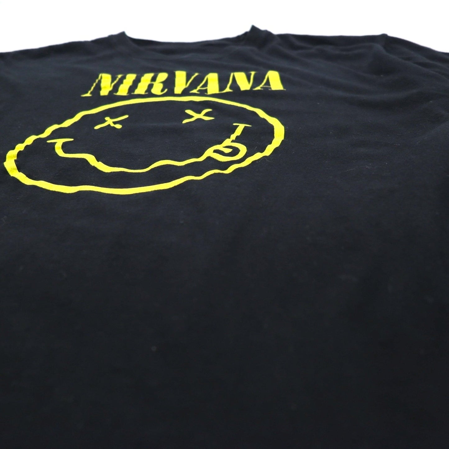 NIRVANA ニルヴァーナ バンド Tシャツ XL ブラック コットン スマイリー