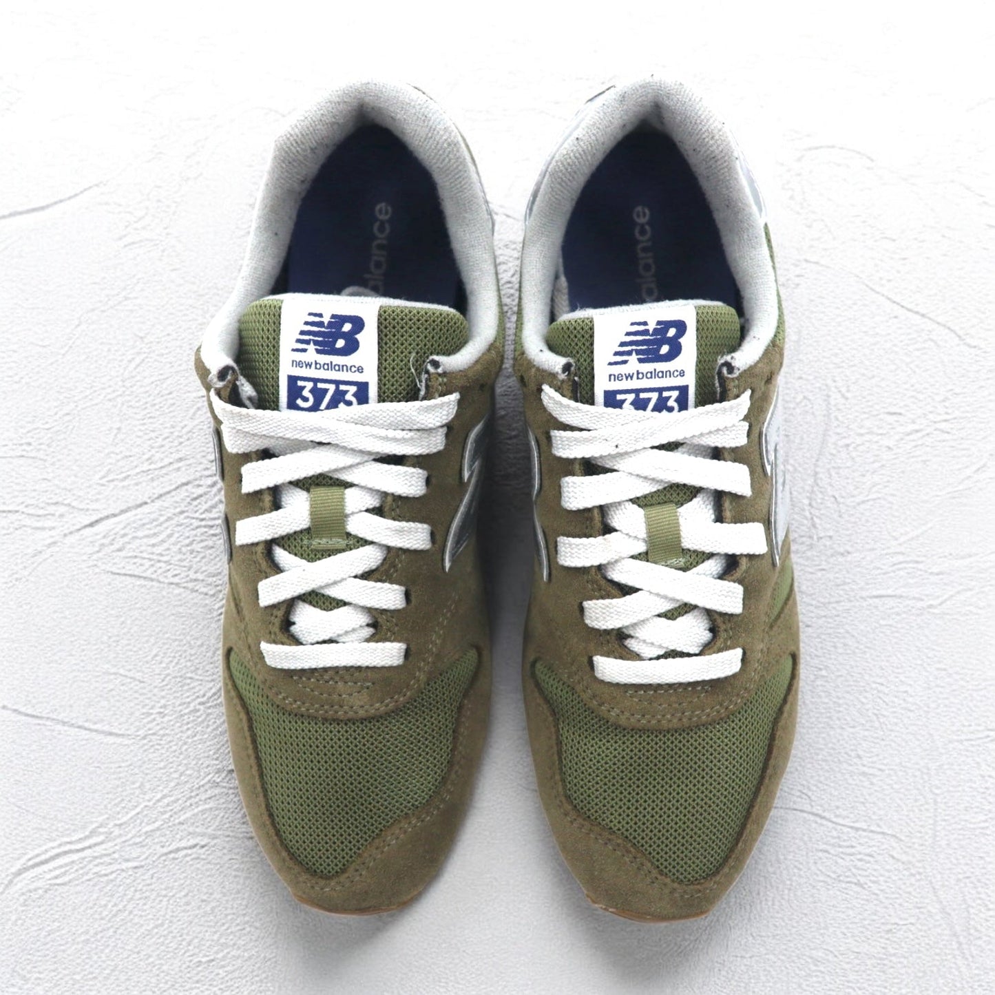 new balance 373 スエード スニーカー 27cm カーキ メッシュ ML373MN2