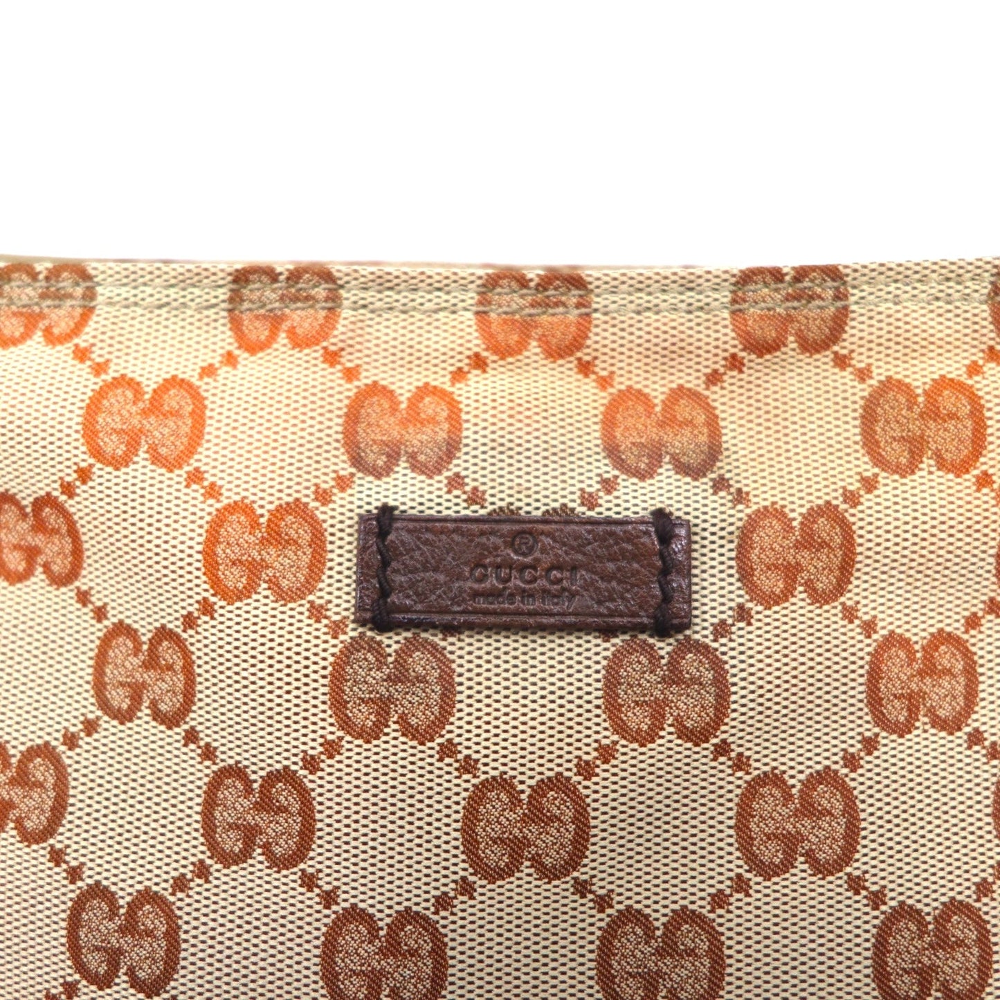 GUCCI イタリア製 GGキャンバス ショルダーバッグ ベージュ 132907 002214