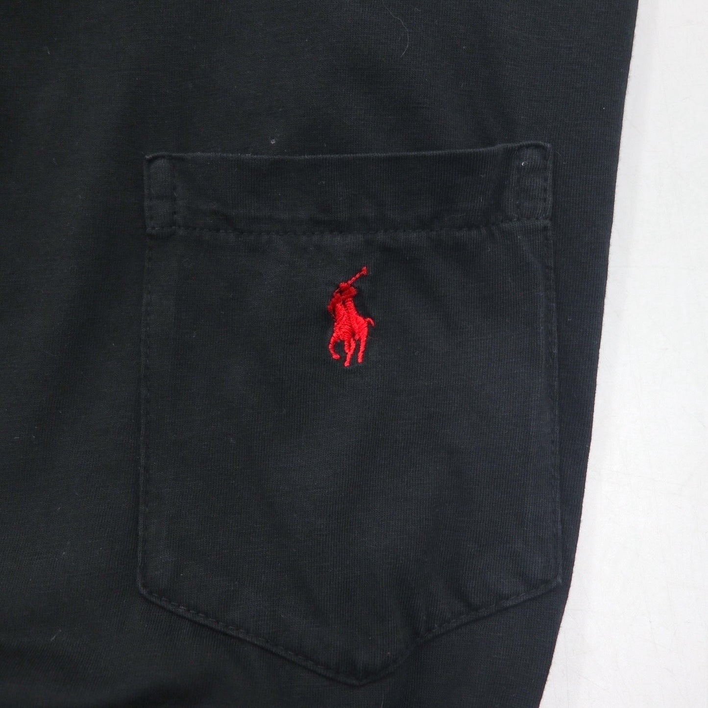 Polo by Ralph Lauren 90年代 ポケット Tシャツ ポケT 3XL TALL ブラック スモールポニー刺繍 ホンジュラス製