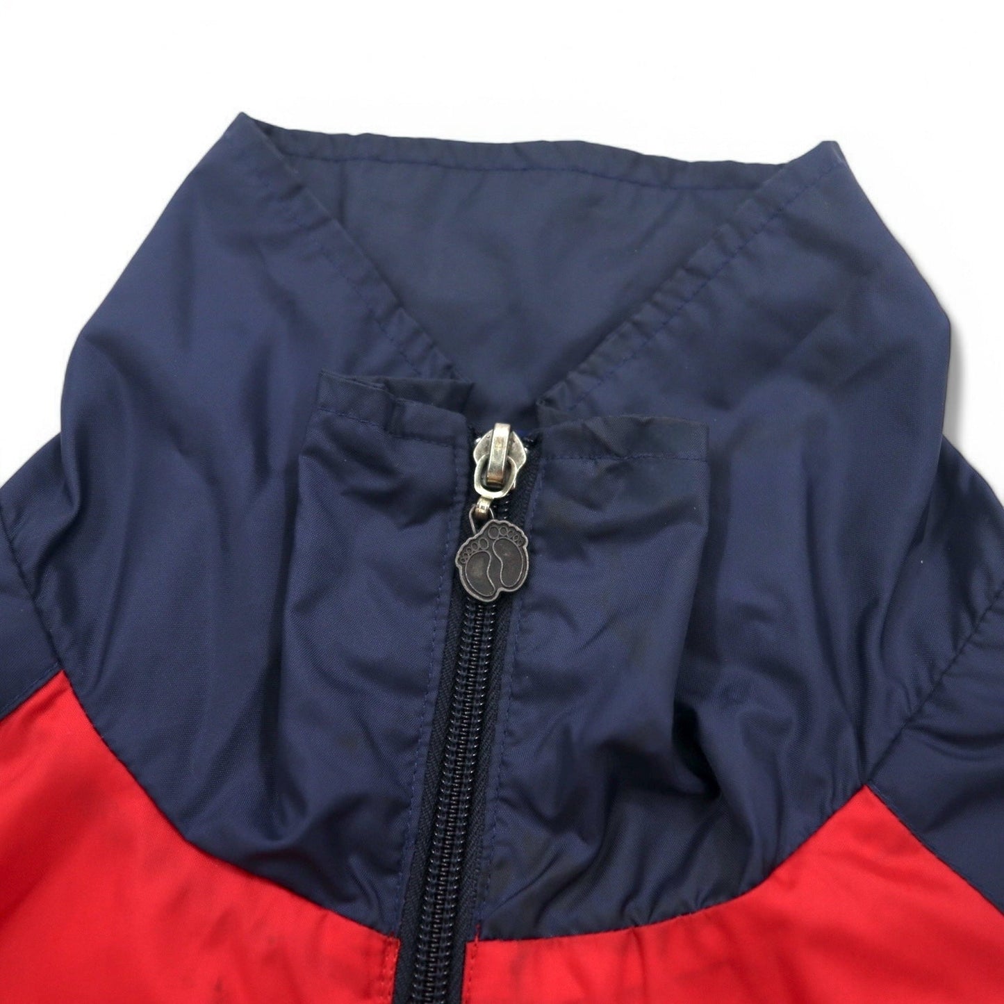 HANG TEN 00年代 ナイロンジャケット トラックジャケット ジャージ L レッド ワンポイントロゴ刺繍