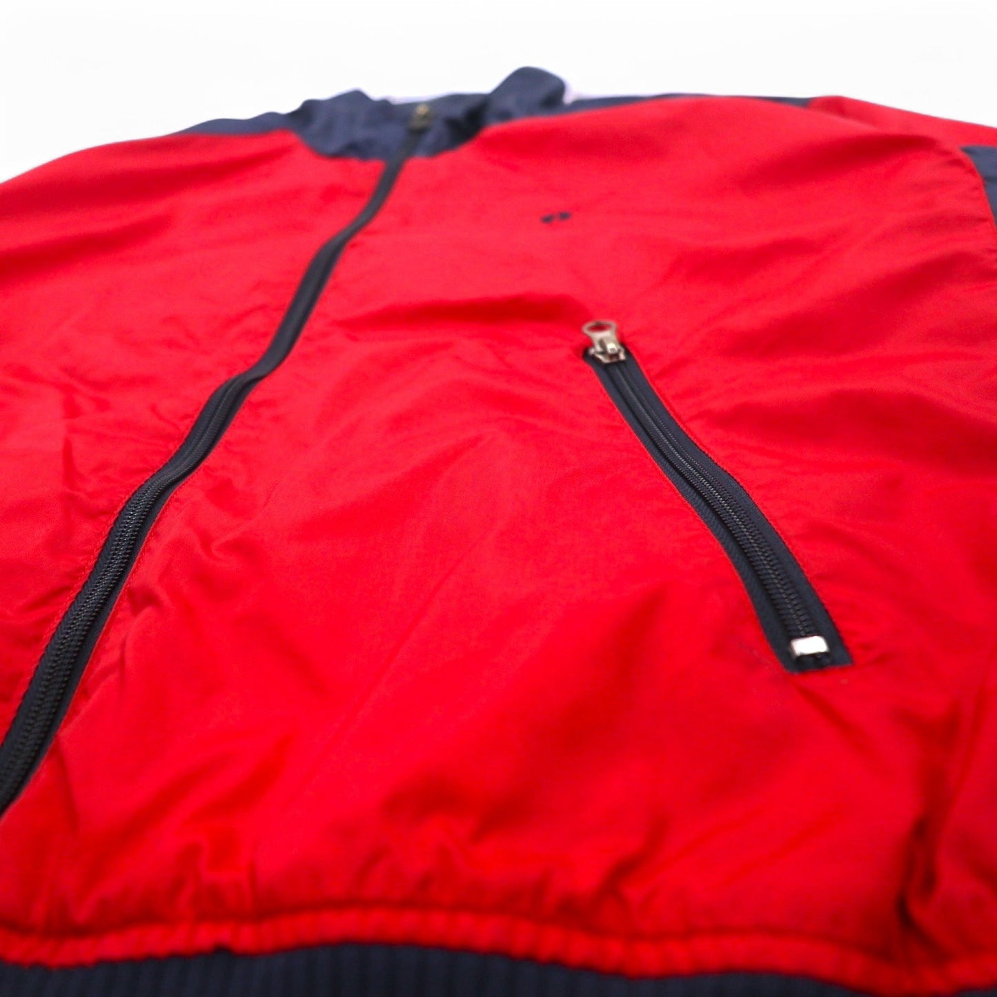 HANG TEN 00年代 ナイロンジャケット トラックジャケット ジャージ L レッド ワンポイントロゴ刺繍