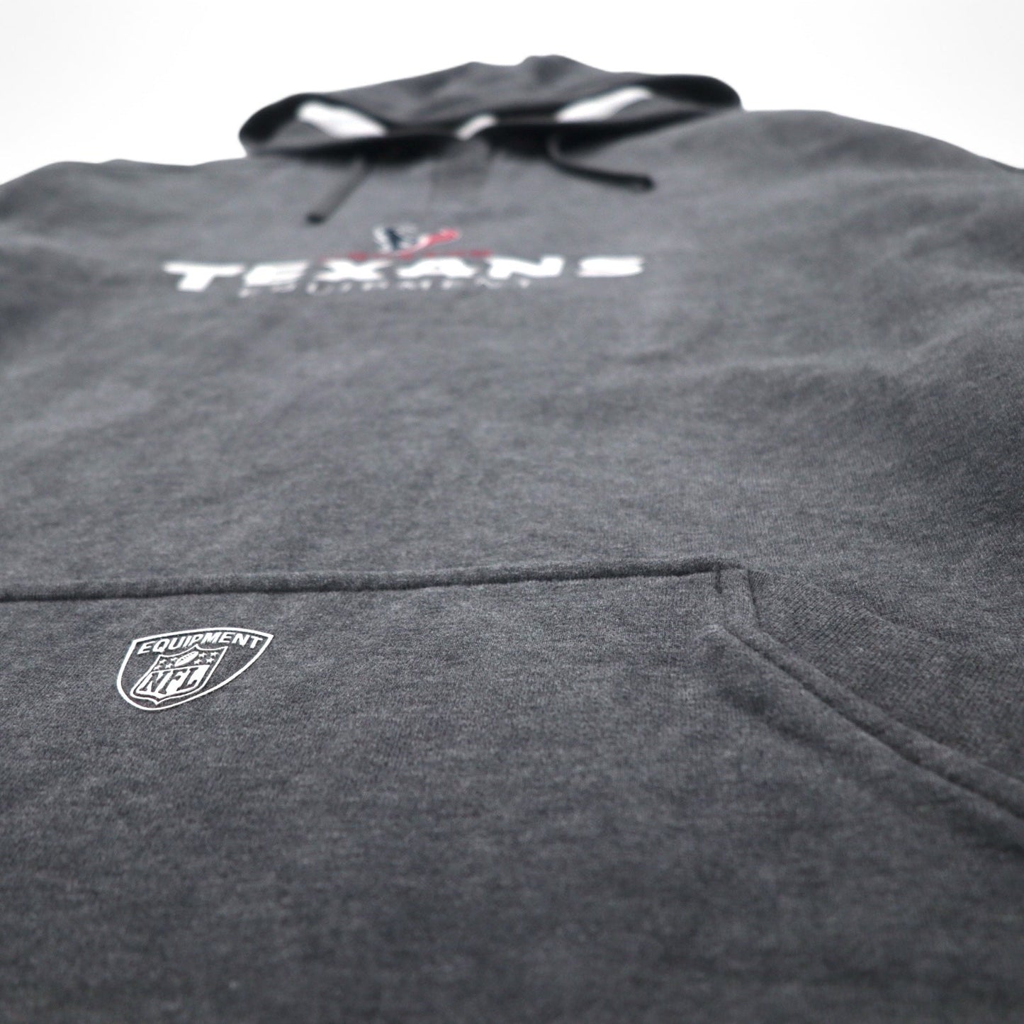 Reebok プルオーバー パーカー 2XL グレー 裏起毛 フロントポケット NFL Houston Texans ビッグサイズ