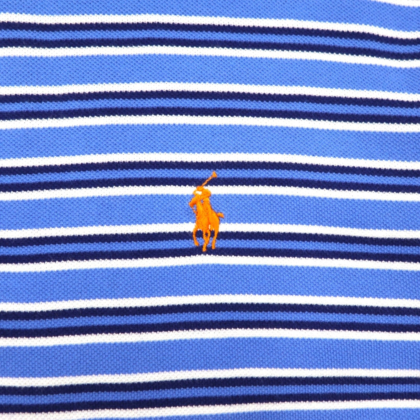 Polo by Ralph Lauren ボーダー ポロシャツ 4XL BIG ブルー ビッグサイズ スモールポニー刺繍